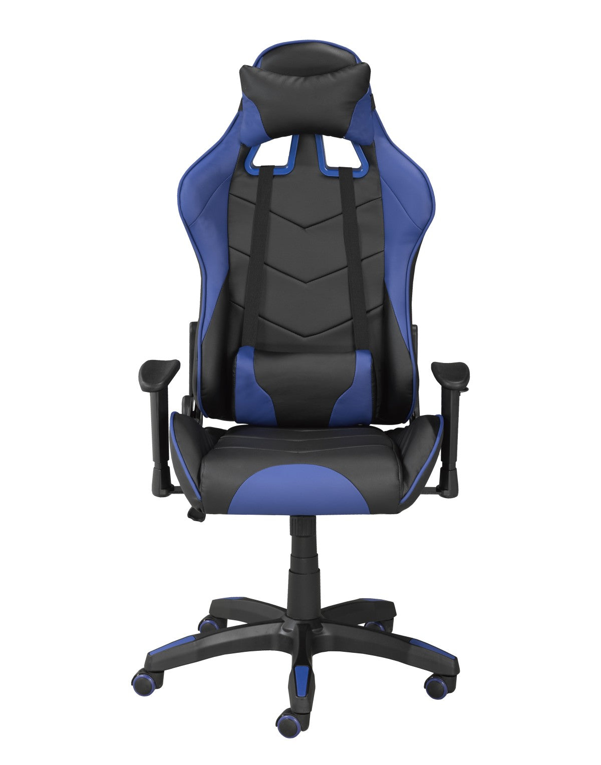Premium Gaming Desk & Chair Set - Ergonomic Blue & Black Computer Desk with Comfortable Racing Style Chair for PC & Console Gamers - Perfect for Home Office, Streaming & Esports Setup