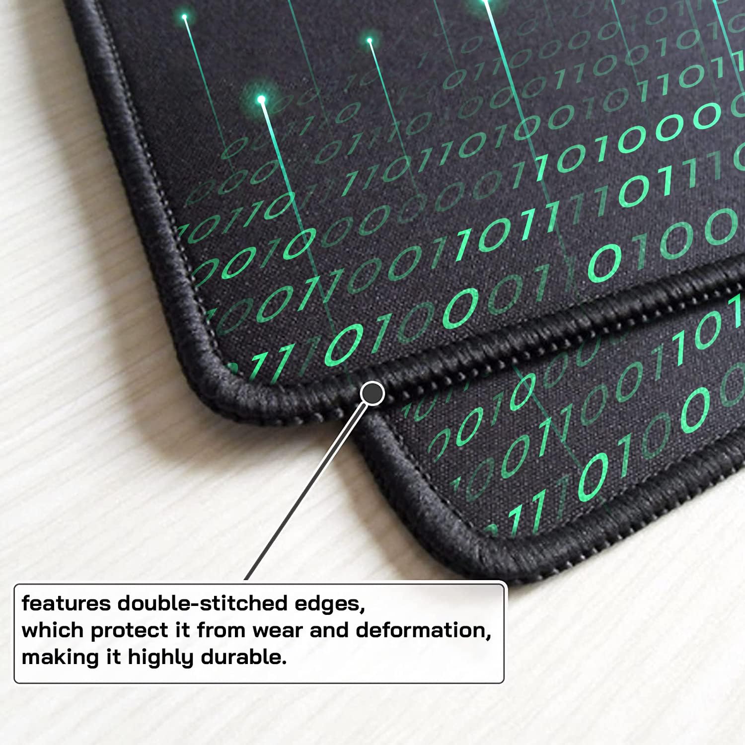 **Large Gaming Mouse Pad - 31.5 x 15.7 Inch Extended Non-Slip Desk Mat with Stitched Edges for PC, Laptop, Office & Gaming - Perfect for Coding, Work & Esports**
