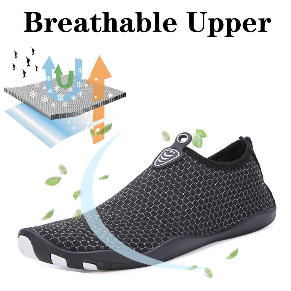 **Quick-Dry Water Shoes for Women & Men - Lightweight Aqua Socks for Beach, Pool, Surf & Water Park Activities - Perfect for Swimming, Walking & Outdoor Water Sports**