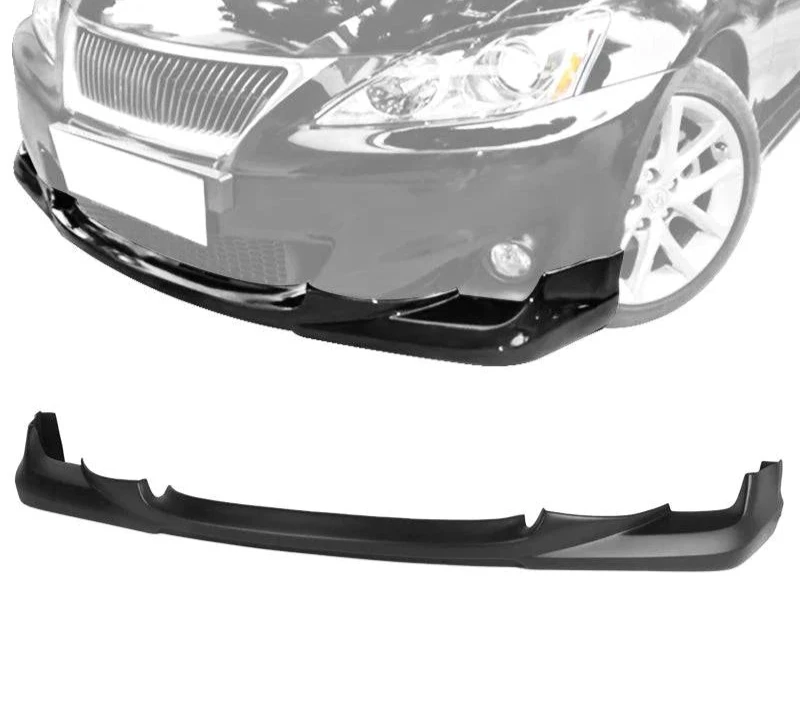 2011-2013 Lexus IS250 IS350 S-Style Front Bumper Lip Spoiler - Polypropylene (PP) Material - Aggressive Styling Upgrade for Enhanced Aerodynamics & Sporty Look - Perfect for Car Enthusiasts & Street Racing