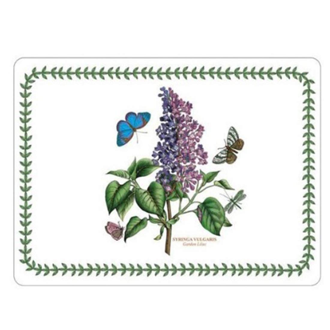 Botanic Garden Placemats Set of 4 - Waterproof Table Mats for Dining, Kitchen, and Outdoor Use - Non-Slip Rectangular Place Mats for Home Decor and Parties