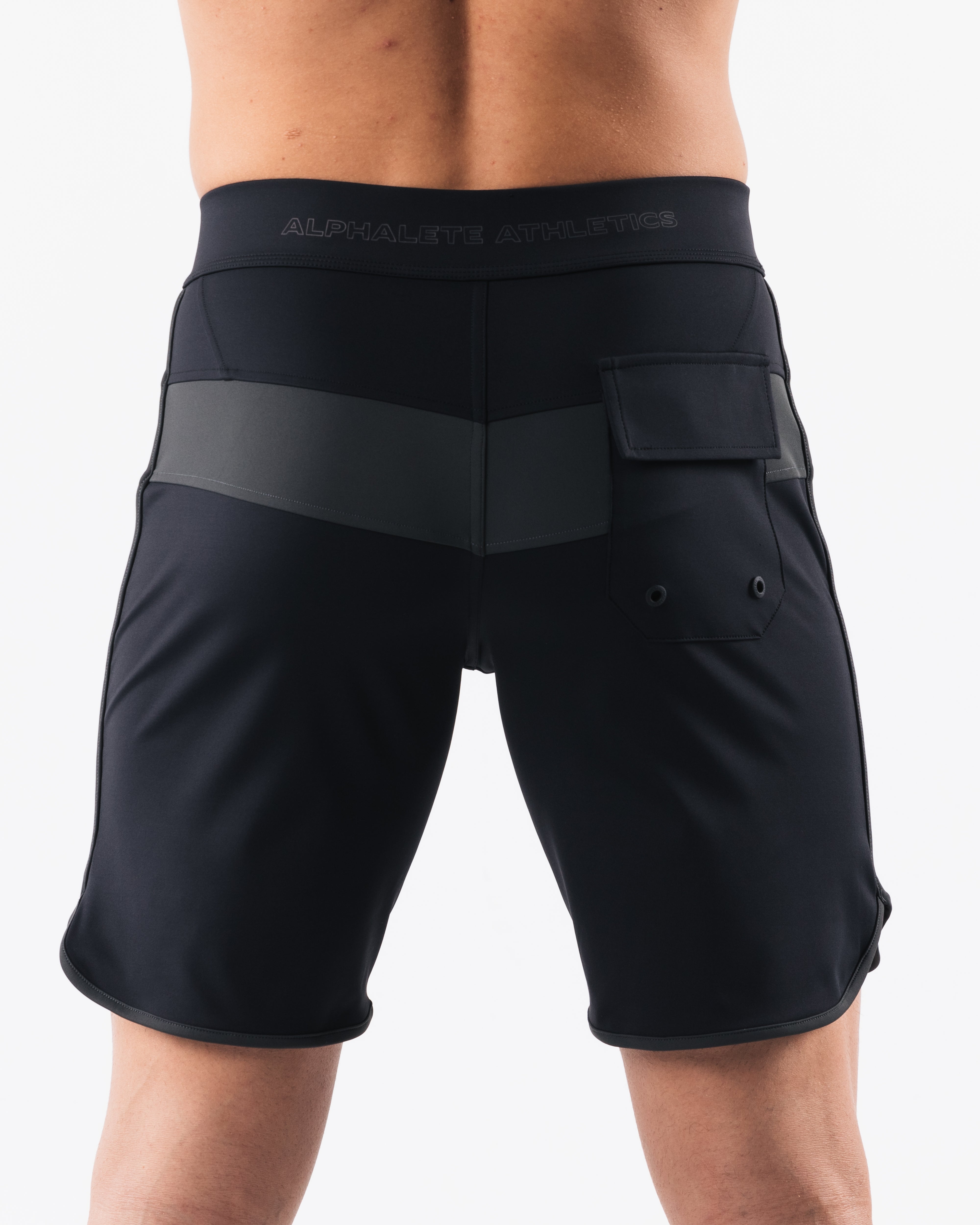 Titan Boardshorts for Men - Shadow Black Swim Trunks - Quick Dry, Comfortable & Stylish for Beach, Pool & Surfing