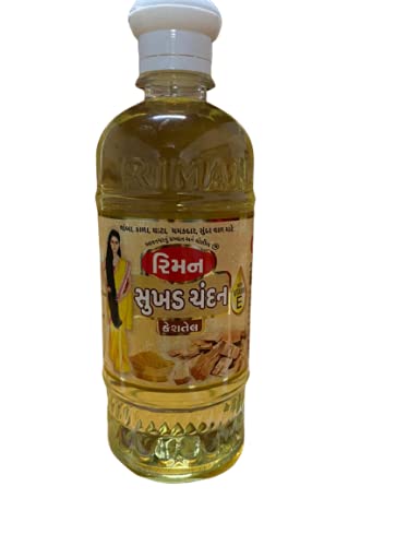 Riman Sukhad Chandan Herbal Hair Oil 500ml - Natural Hair Growth Treatment for Men & Women - Nourishes Scalp, Reduces Hair Fall, Strengthens All Hair Types - Perfect for Daily Hair Care & Styling