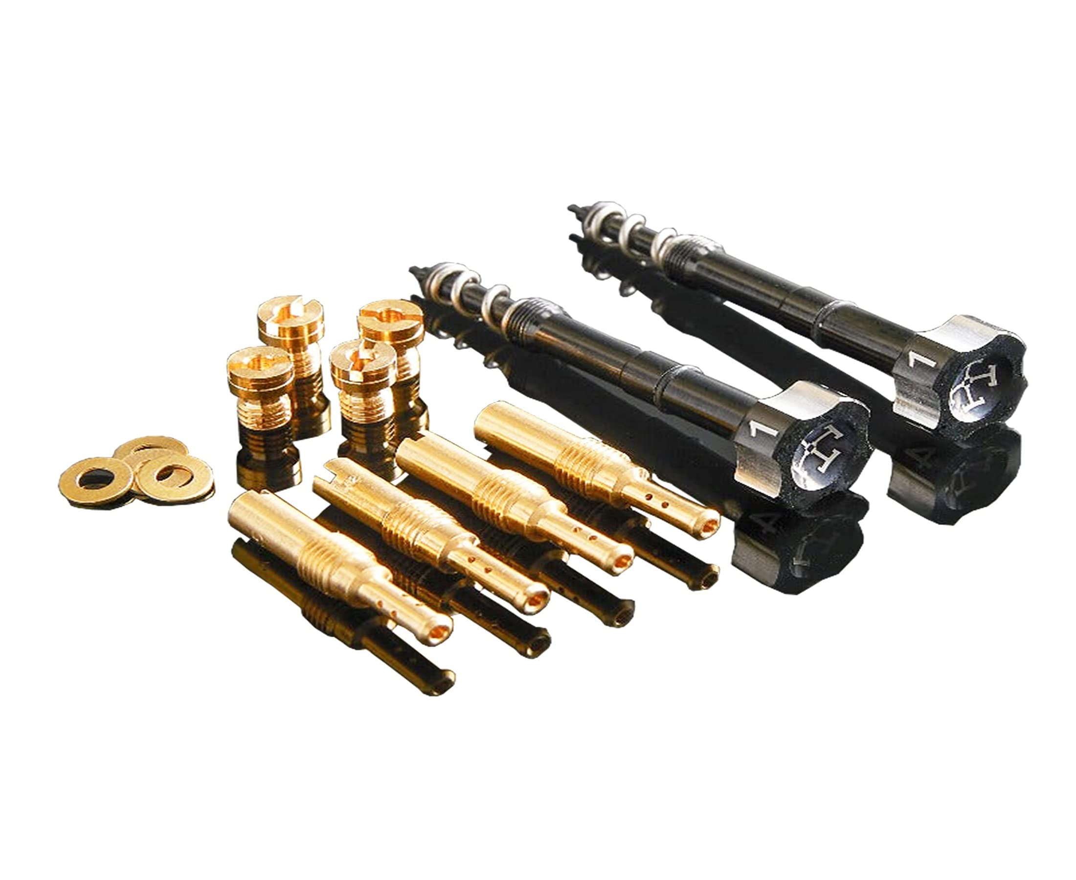 Honda Shadow Aero VT750 Carburetor Rebuild Kit - Performance Tuning Kit with 2 Pilot Jets & 5 Main Jets for VT750 Motorcycles - Carb Repair Kit for Improved Acceleration & Fuel Efficiency - Perfect for DIY Motorcycle Maintenance & Engine Upgrades