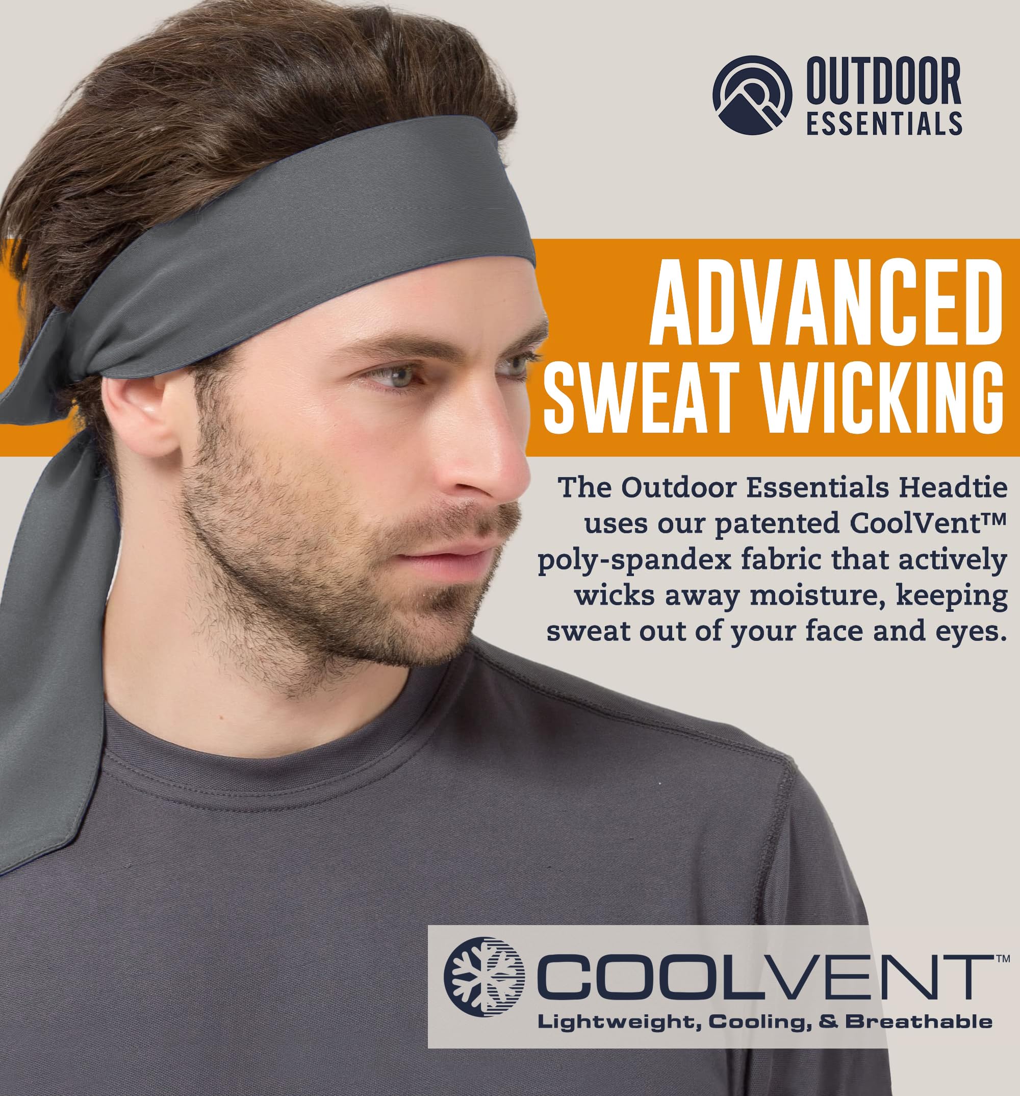 Cooling Tie Headband for Women & Men - Breathable Ninja Headbands for Running, Basketball, Football & Sports - Perfect for Workouts, Training & Outdoor Activities