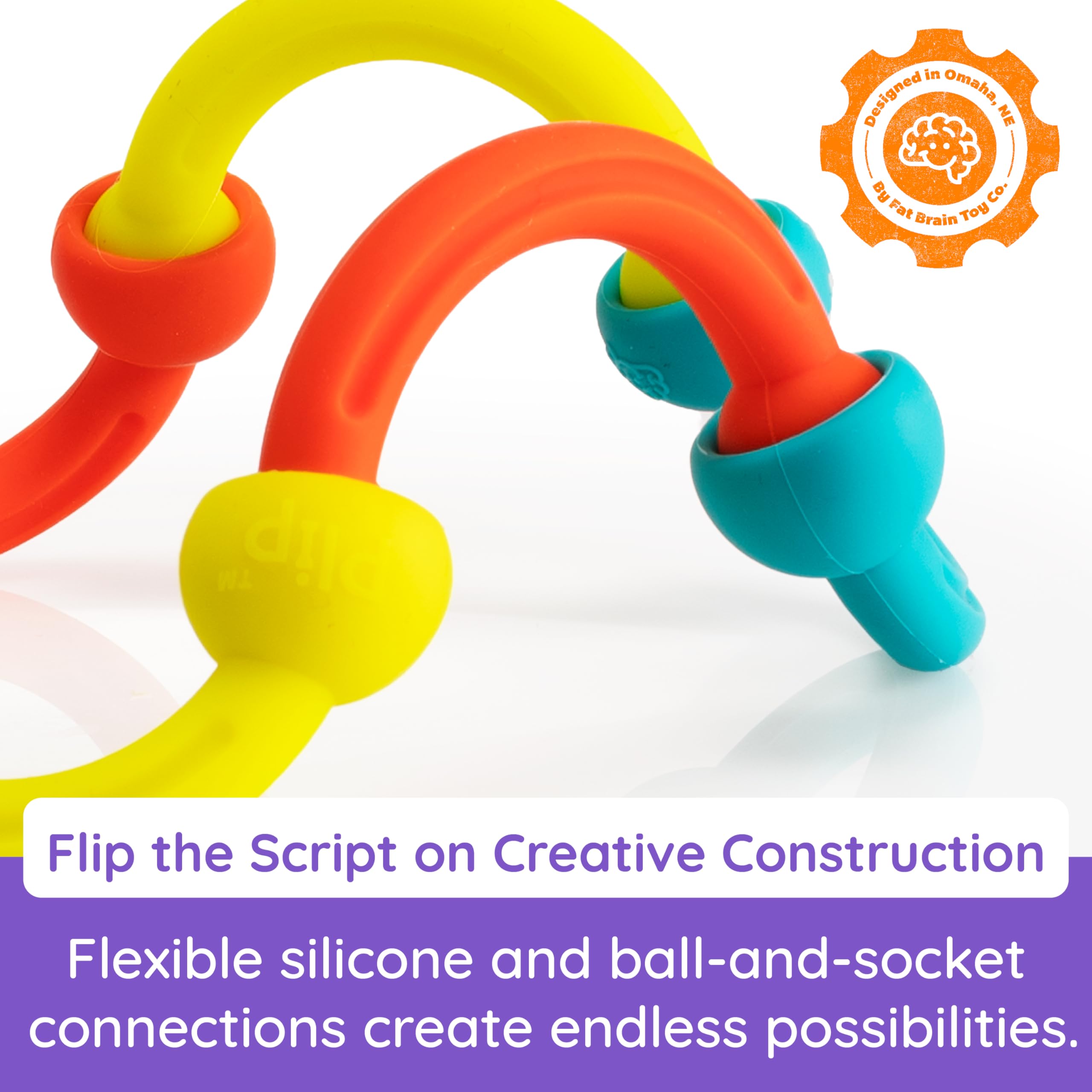 Fat Brain Toys Plip Kit - STEM Building Toys for Kids Ages 5-12 | Creative Construction Play Set for Boys & Girls | Perfect for Classroom, Birthday Gifts & Indoor Activities