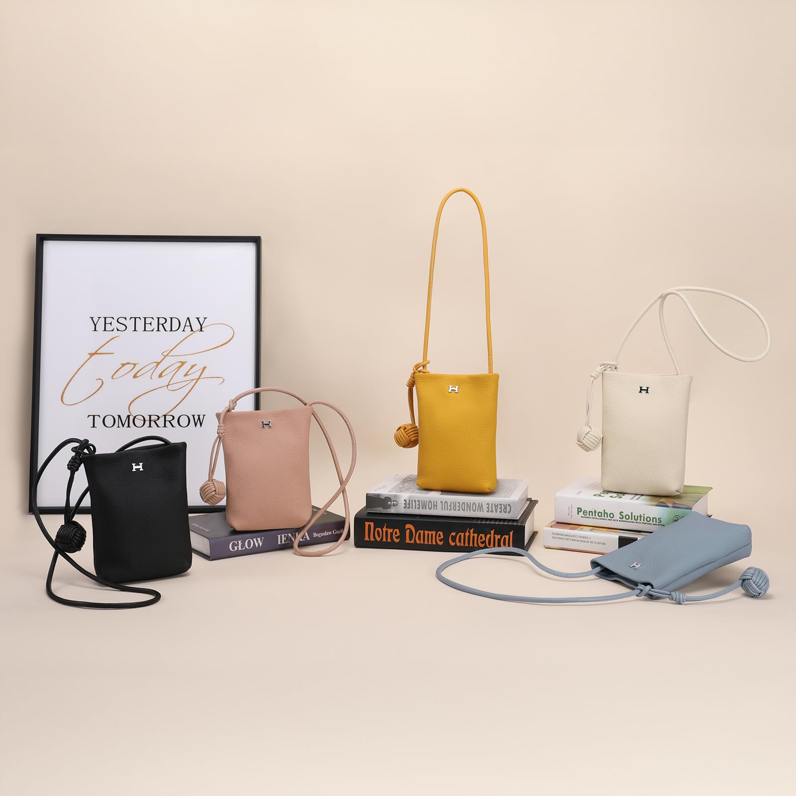Women's Leather Crossbody Phone Purse - Small Wallet Bag for iPhone & Samsung - Perfect for Travel, Shopping & Everyday Use