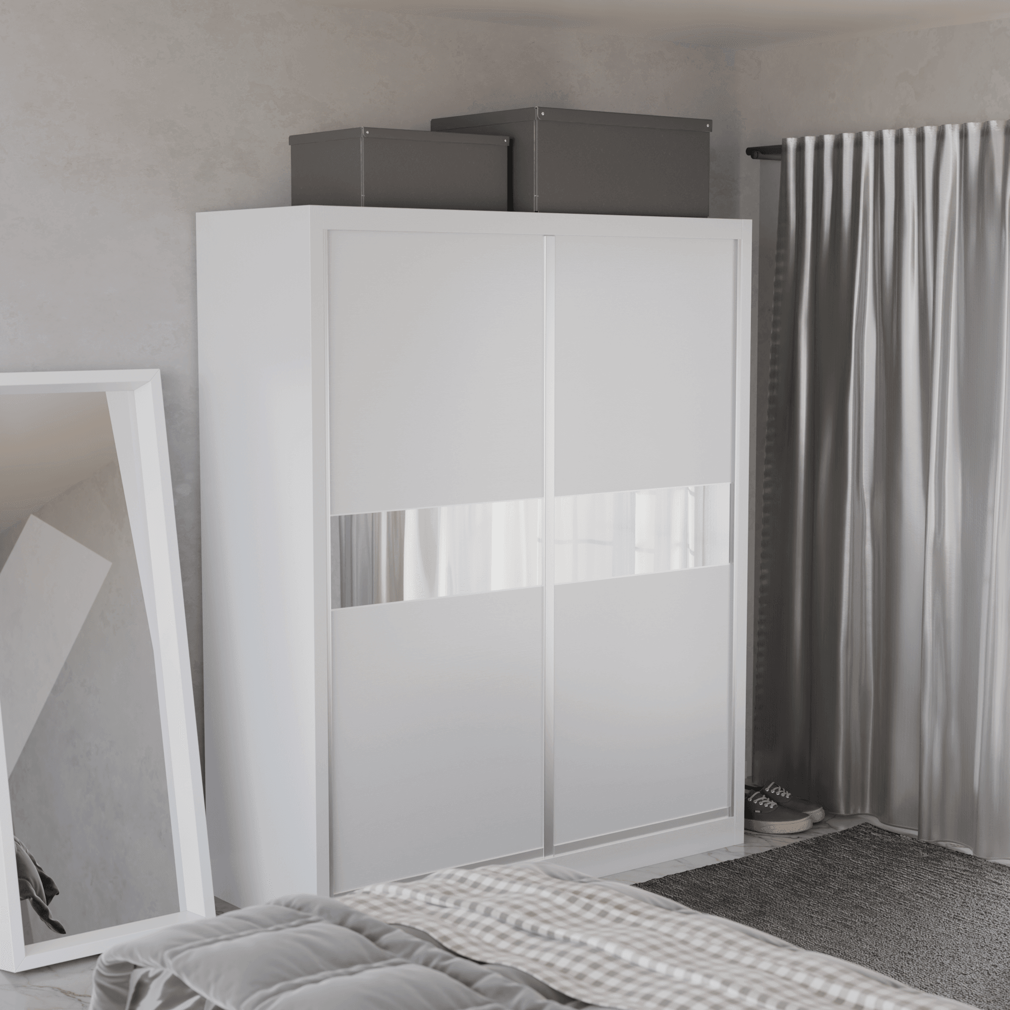 Modolva W01 Modular Wardrobe - Customizable Closet System for Bedroom & Closet Organization - Perfect for Small Spaces & Home Storage Solutions
