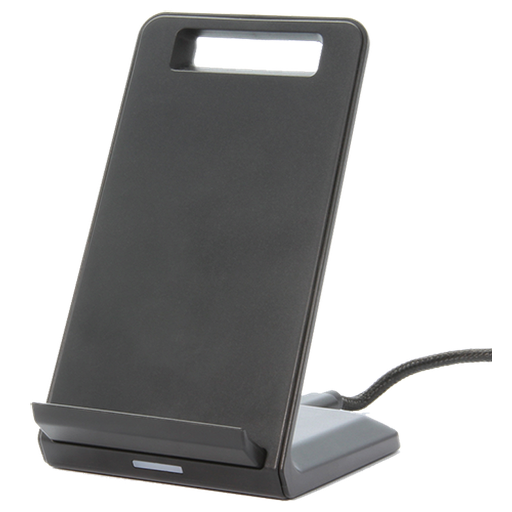 Fast Wireless Charging Stand for iPhone & Android - Qi Certified 15W Rapid Charger with LED Indicator - Perfect for Home, Office & Nightstand Use