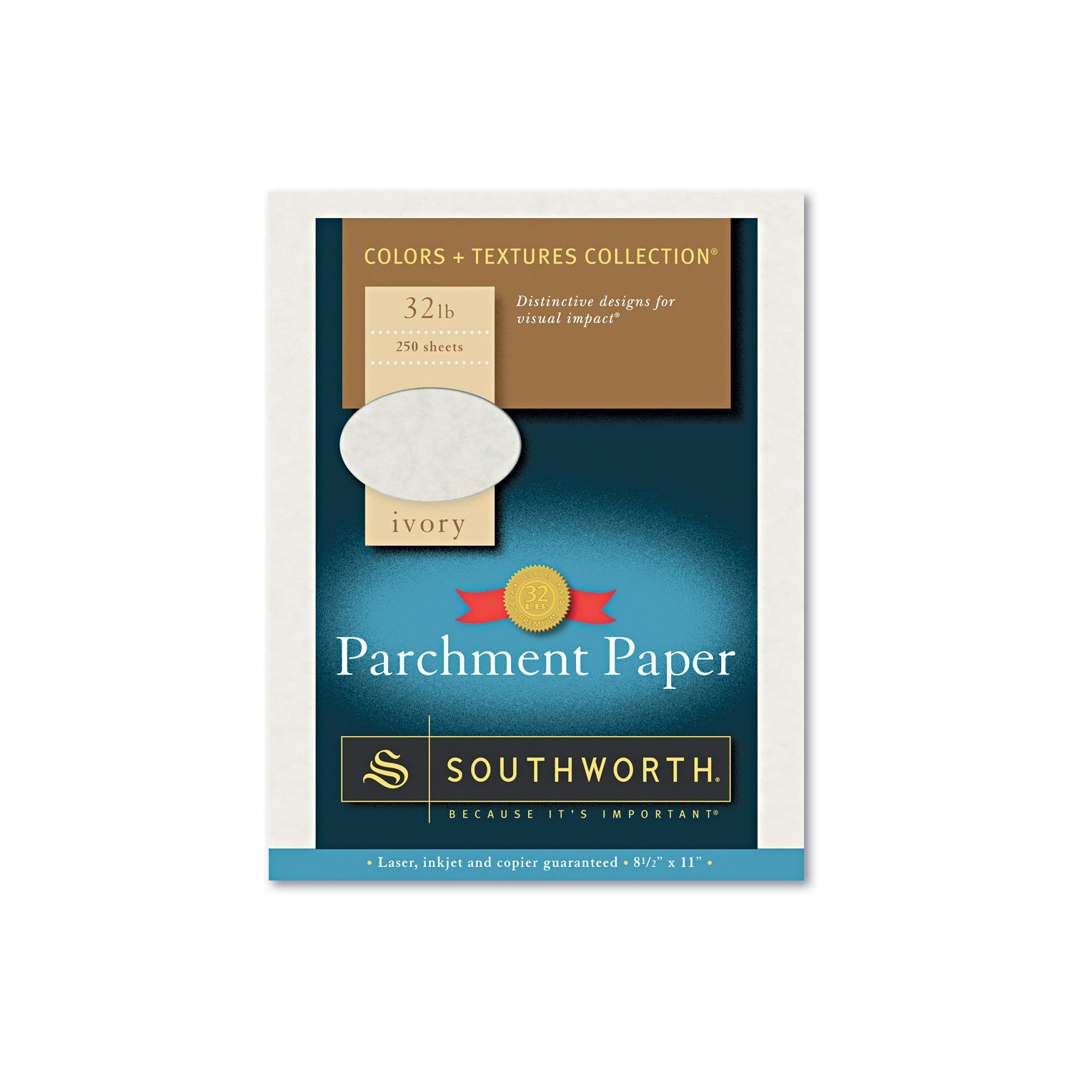 Southworth Parchment Specialty Paper - 25% Cotton, Acid-Free, Archival Quality for Certificates, Diplomas & Legal Documents - Perfect for Wedding Invitations, Awards & Important Documents