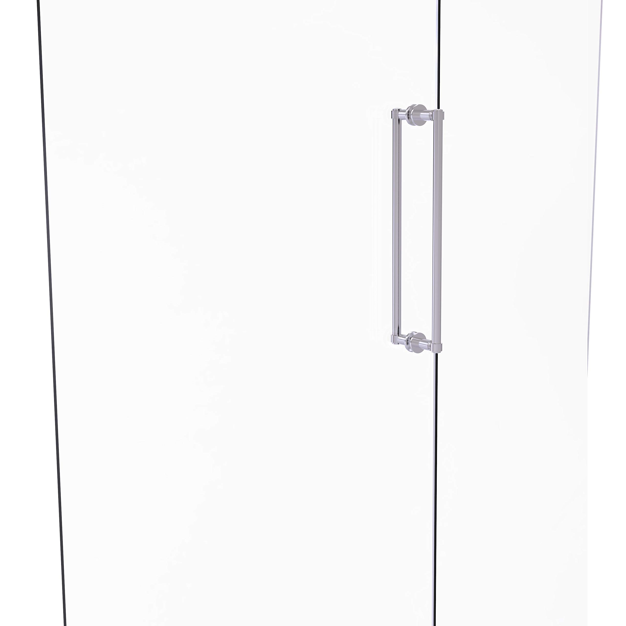 Allied Brass 405-18BB Modern 18-Inch Shower Door Handle - Satin Chrome Finish for Bathroom & Spa Renovation | Durable & Stylish Shower Hardware for Contemporary Homes