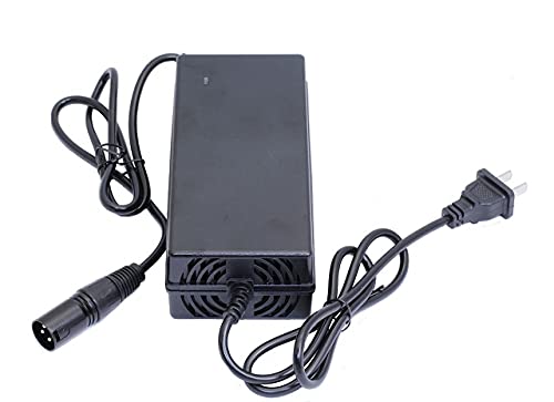 36V 3-Pin XLR Universal Electric Battery Charger - Compatible with E-Bikes, Scooters & Power Tools | Fast Charging & Durable Design