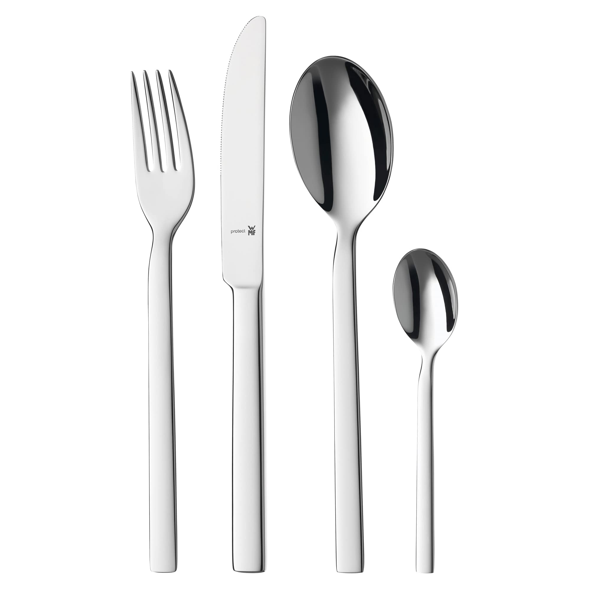 WMF Lyric Cromargan Stainless Steel Cutlery Set - 18/10 Polished Scratch-Resistant & Dishwasher Safe (7-Piece, Silver) - Perfect for Fine Dining, Dinner Parties & Everyday Use