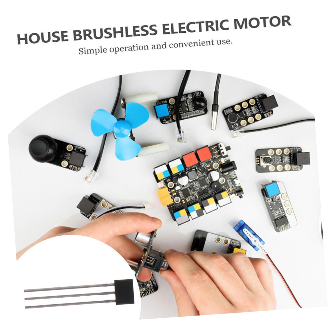 10 Pack Hall Effect Sensor 3 Pin Switch - High Stability Magnetic Sensor for Industrial, Automotive & Electronics - Easy Installation (Use for Speed Detection, Position Sensing, Brushless Motors)
