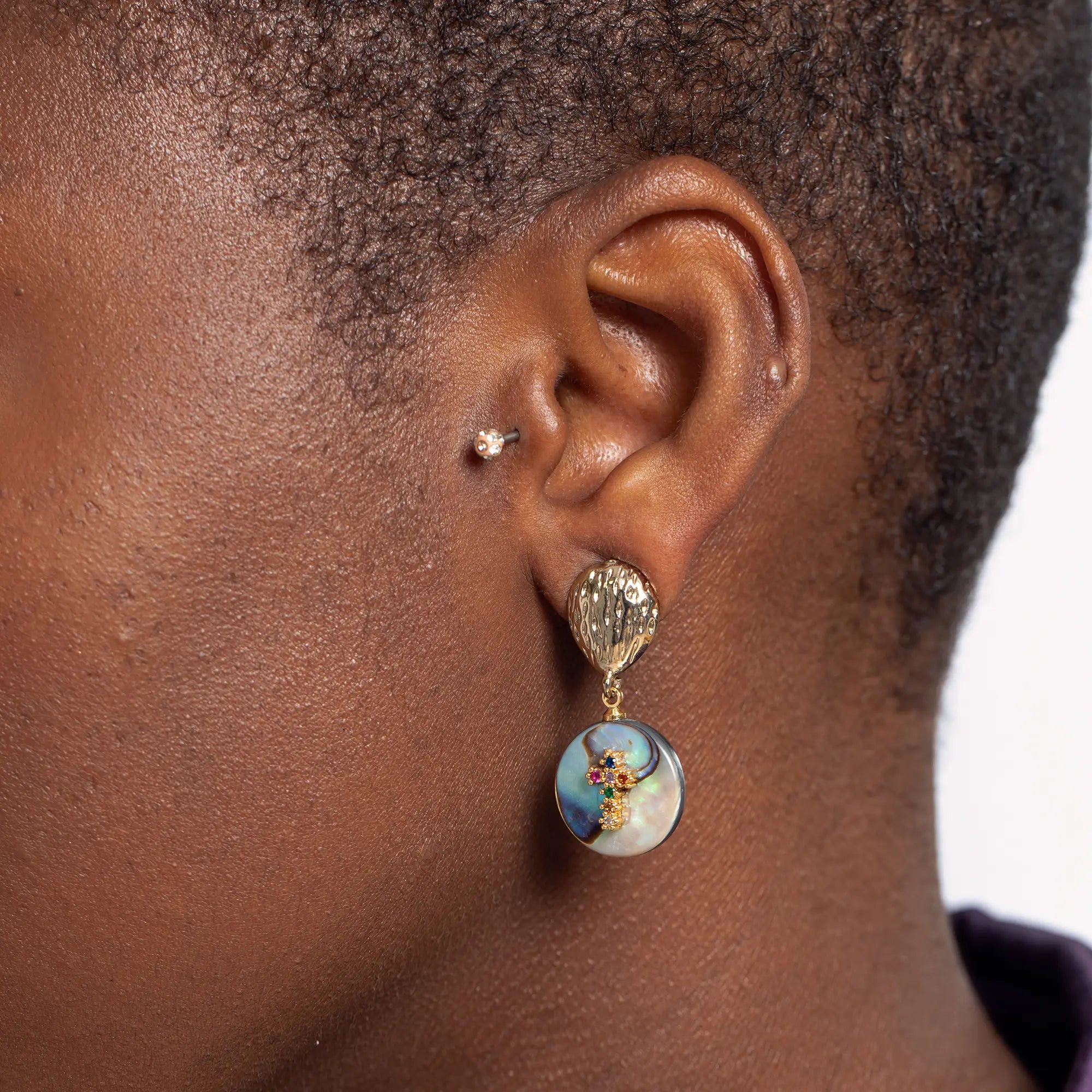 Elegant Mother of Pearl Cross Earrings for Women - Hypoallergenic Dangle Jewelry - Perfect for Church, Weddings & Everyday Wear