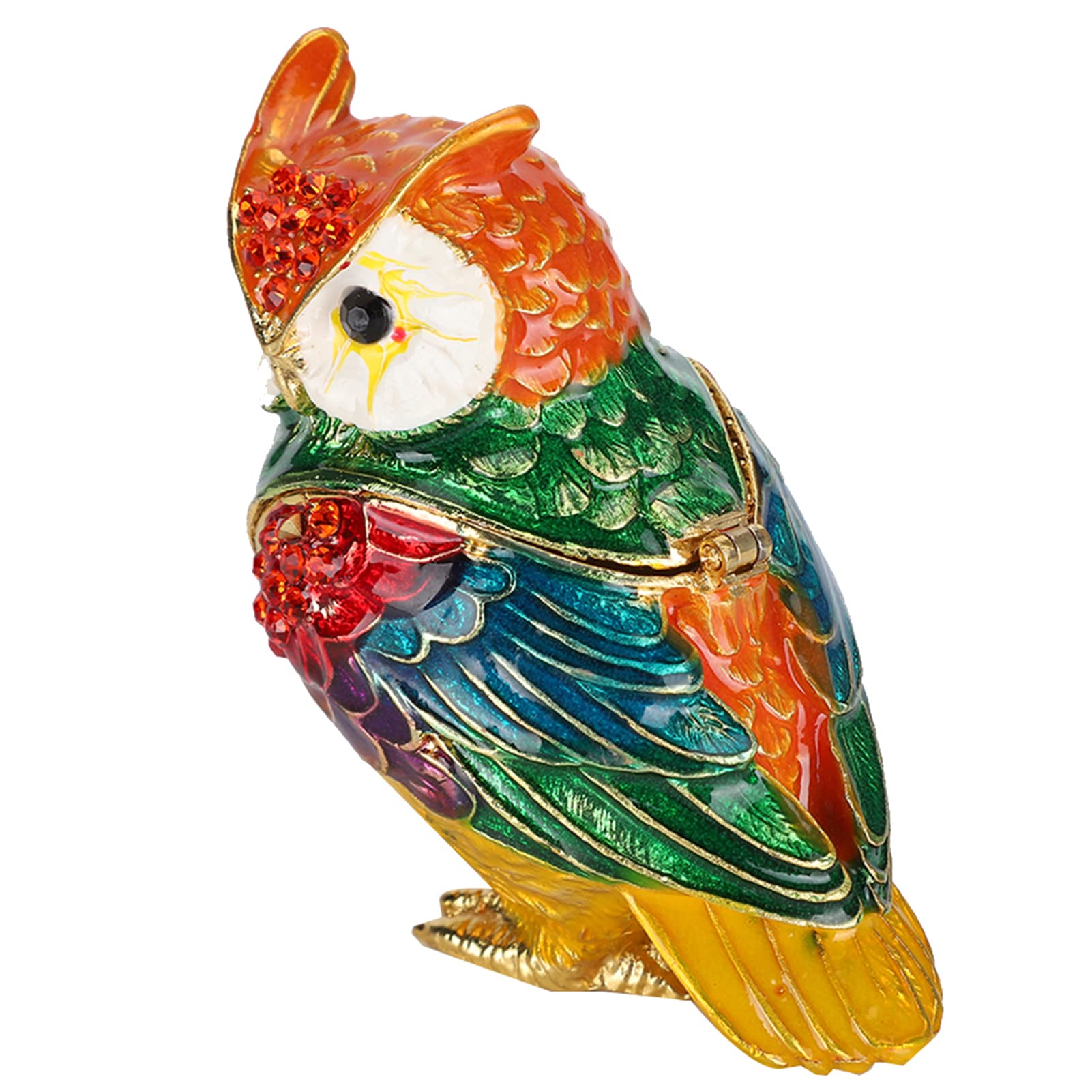 Elegant Crystal Owl Jewelry Box - Jewelry Storage Organizer & Trinket Box for Women, Perfect Gift for Friends and Family - Ideal for Bedroom Vanity, Dresser Decor, and Jewelry Organization