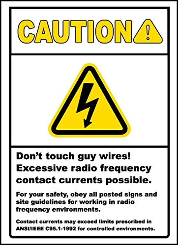 Vinyl Safety & Warning Stickers Bundle - 3 Pack (3.5