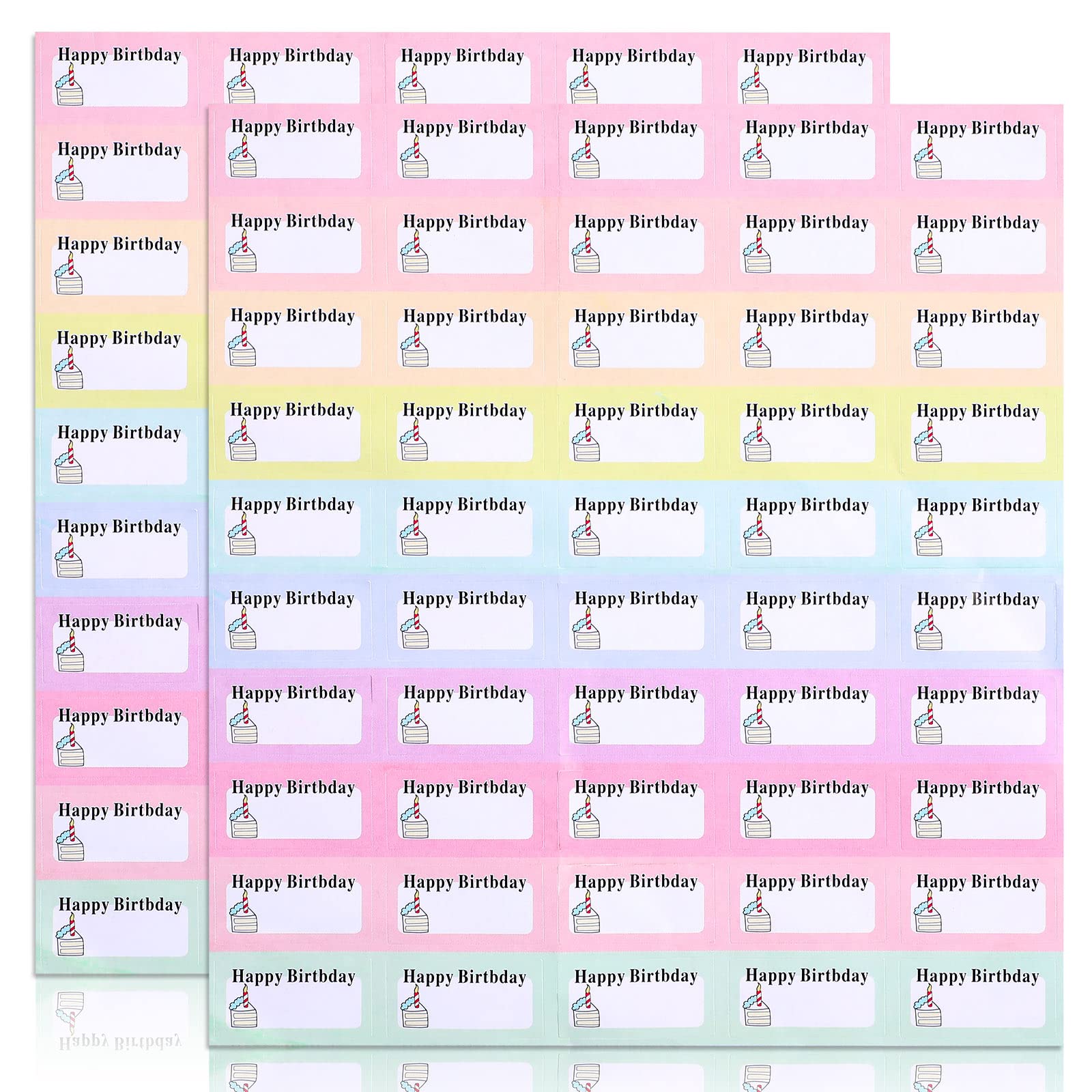100-Piece Mini Birthday Cake Planner Stickers Set - Cute Reminder Labels for Kids & Adults - Perfect for Calendars, Planners, Journals & DIY Projects (Cake Style) - Great for Party Planning, School Projects & Home Organization
