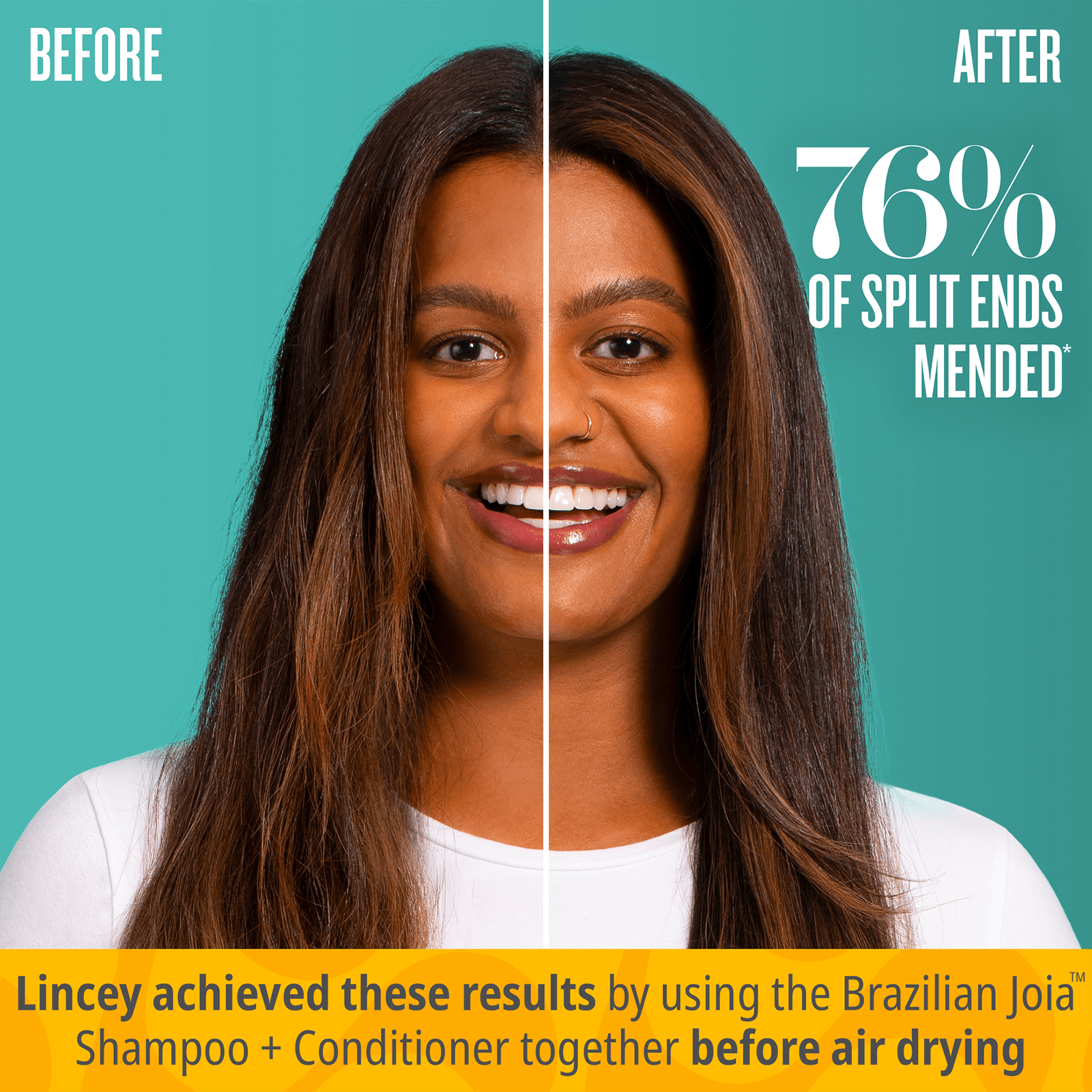 Brazilian Joia™ Strengthening & Smoothing Shampoo for Damaged Hair - Repair & Nourish Dry, Frizzy Hair for Silky Smooth Results - Perfect for Daily Use & Salon-Quality Hair Care at Home