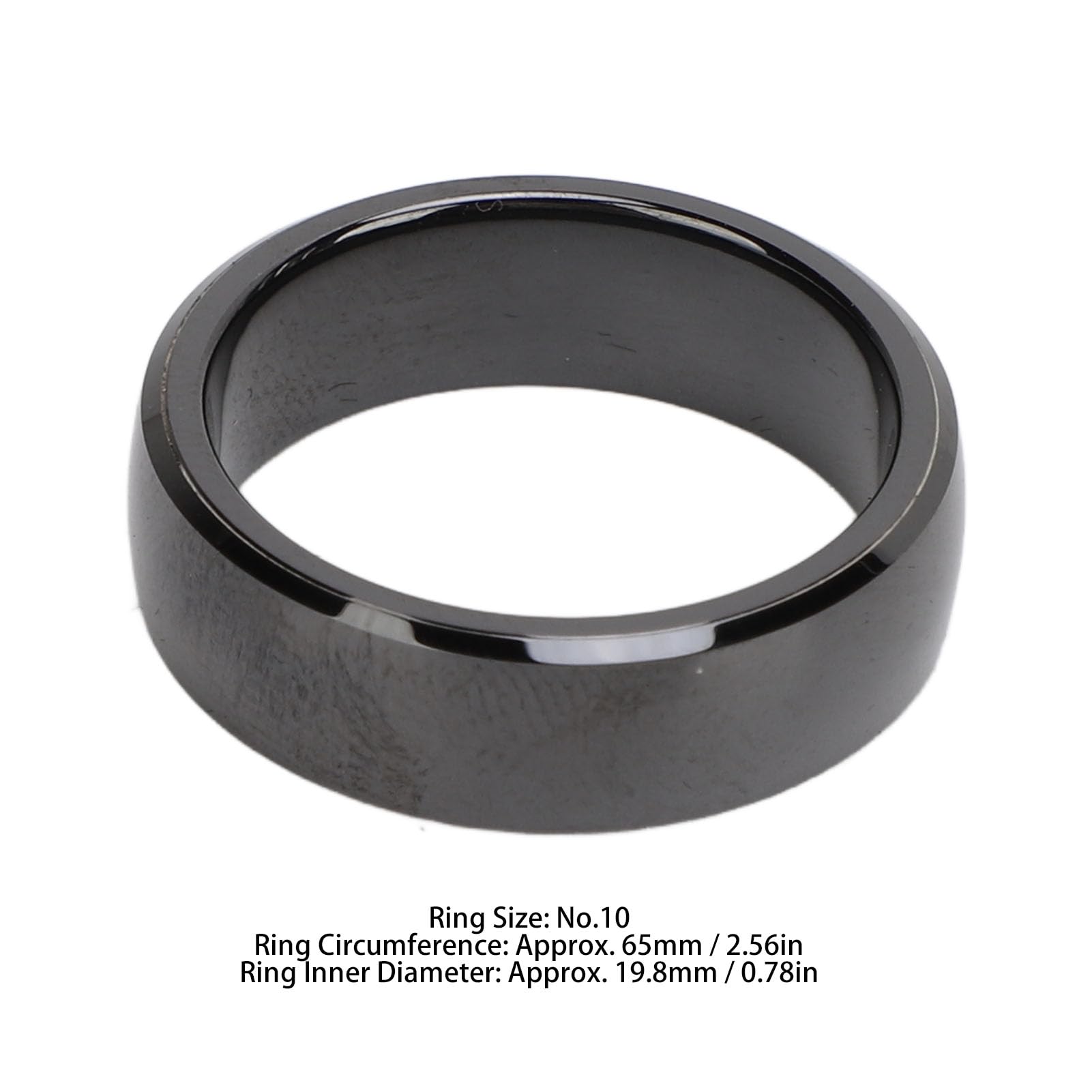 CCYLEZ NFC Smart Ring - Waterproof Ceramic Wearable Tech for Contactless Payments, Access Control, Attendance Tracking - Size 10 - Perfect for Office Security, Gym Entry & Cashless Transactions