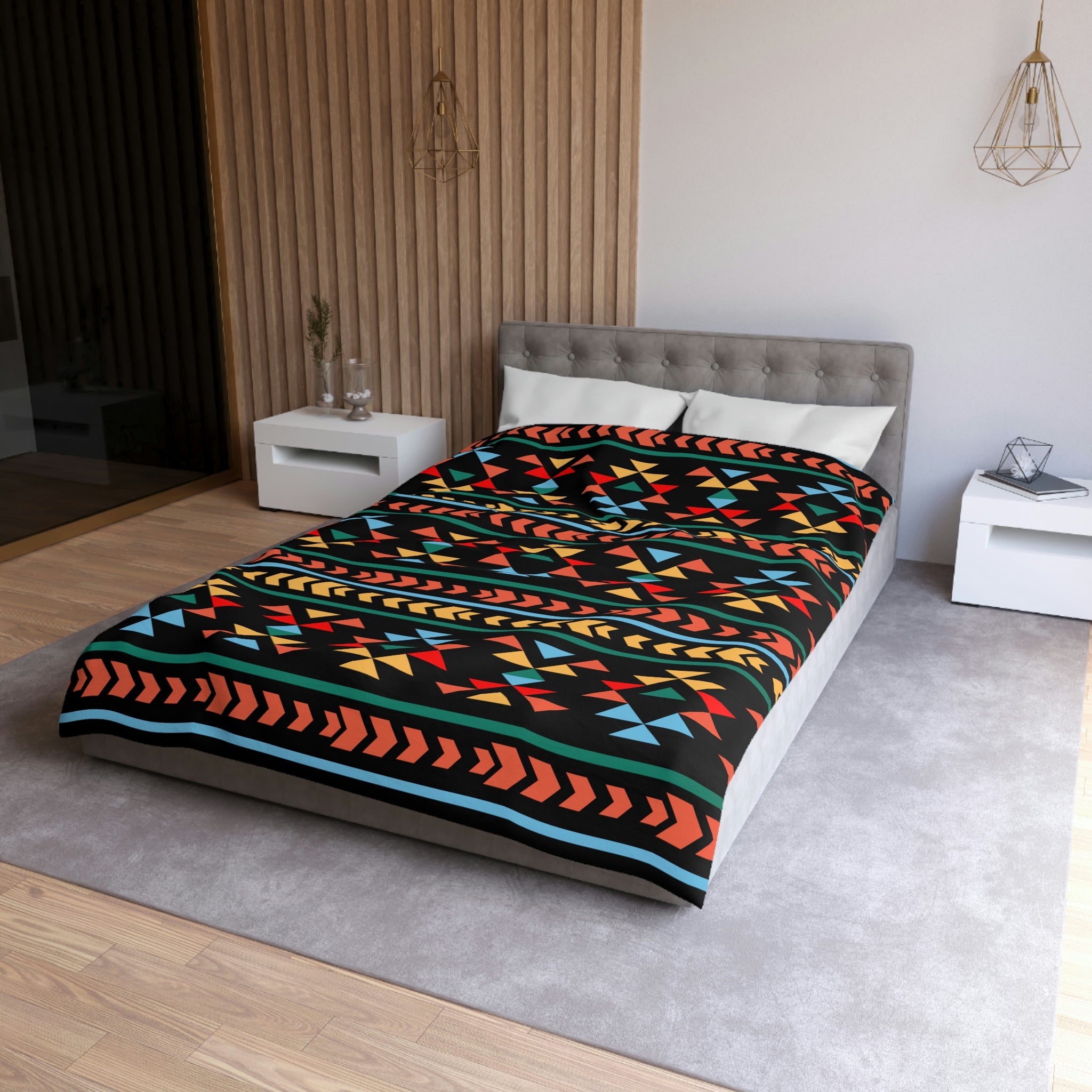 Southwestern Night Canyon Print Duvet Cover - Soft Microfiber Bedding Set in 3 Sizes (Twin/Queen/King) for Cozy Bedroom Decor & Southwestern Style Home