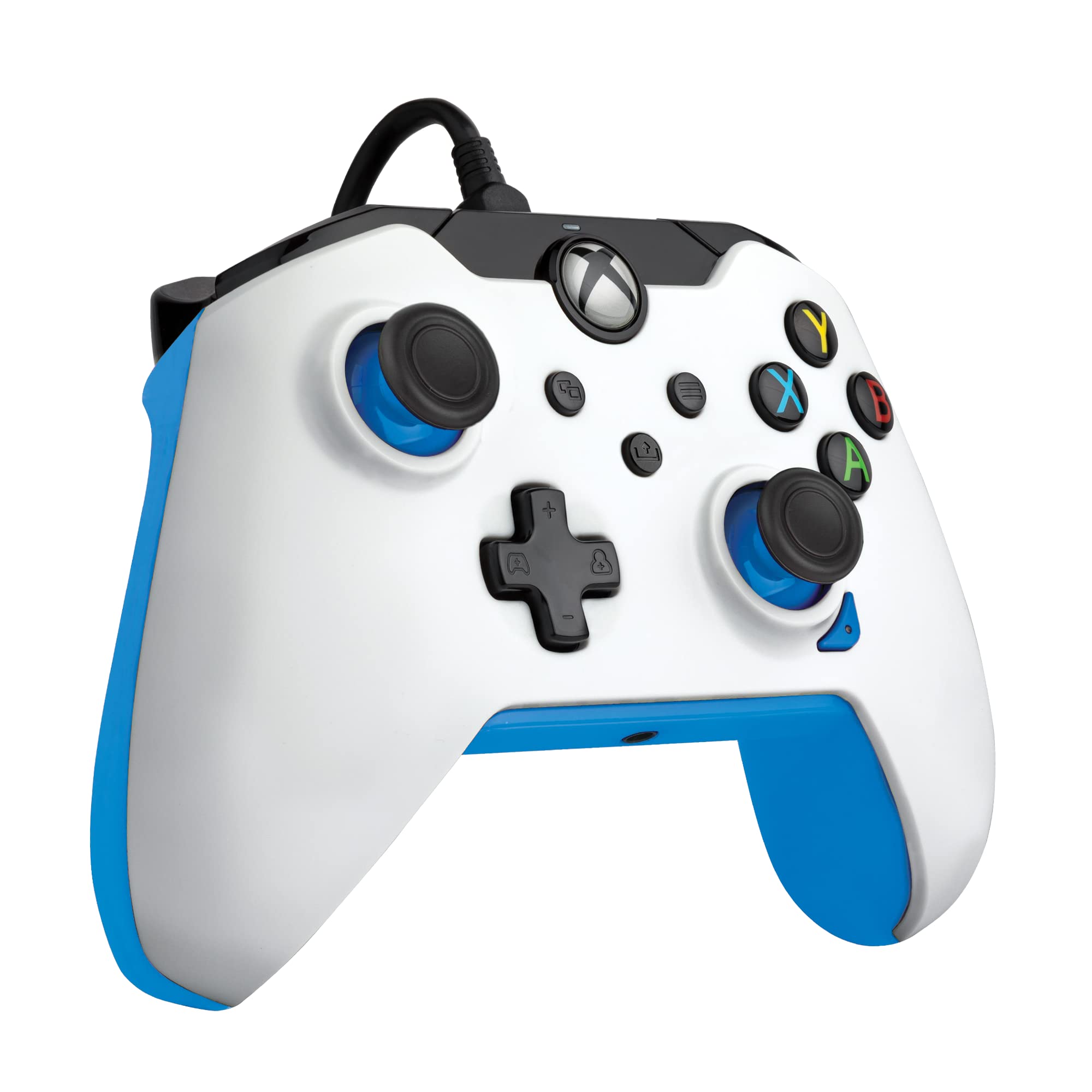 PDP Wired Controller for Xbox Series X/S & Xbox One - White Ion Gamepad with Enhanced Gaming Performance - Perfect for Competitive Gaming & Long Play Sessions