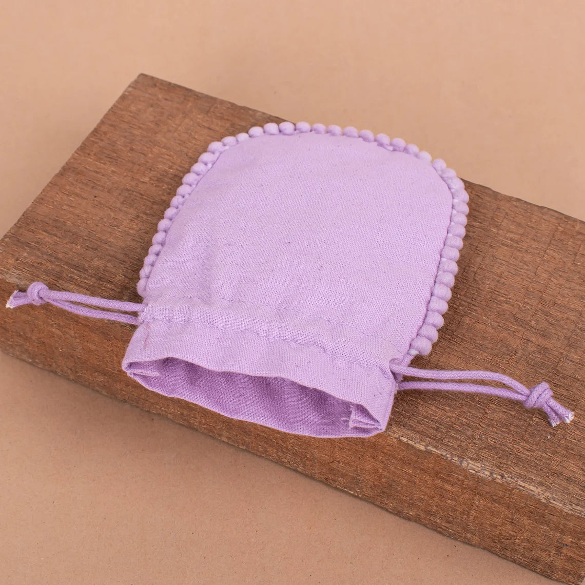 100 Dreamy Lilac Designer Pouch with Playful Pom Poms - Handmade Fashion Clutch for Women | Perfect for Parties, Weddings & Everyday Use