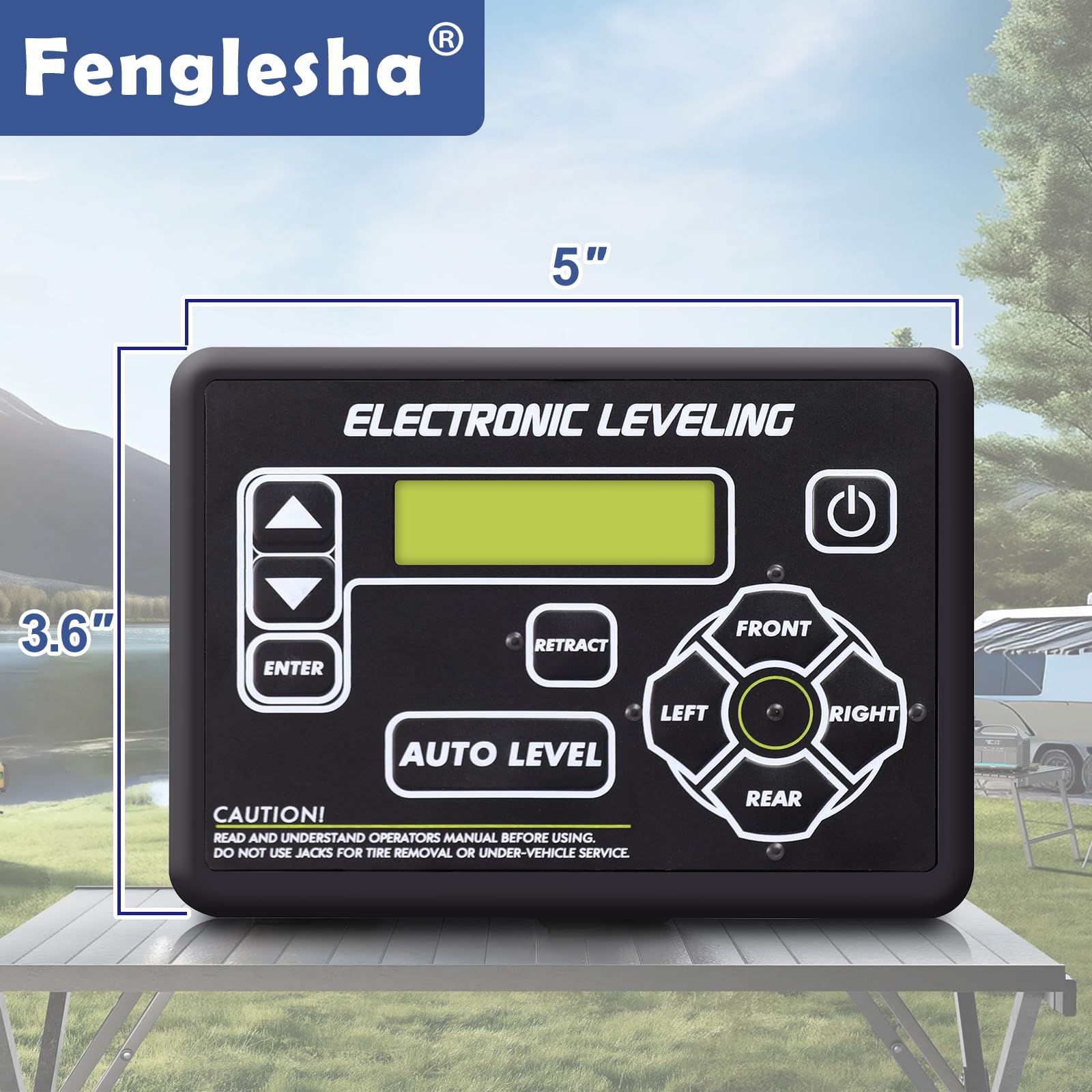 RV Leveling Touchpad - Auto-Leveling System for 5th Wheel & Travel Trailers | Compatible with Ground Control TT & Lippert Leveling Systems | Easy Camper & RV Setup for Camping & Road Trips
