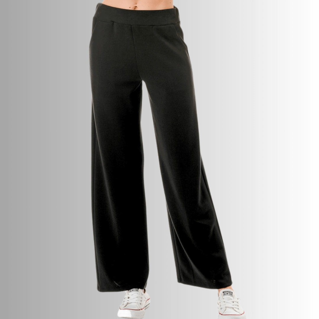 Allison Straight Leg Pants for Women - High Waist Comfortable Office Work Pants - Perfect for Business Casual, Workwear & Everyday Wear