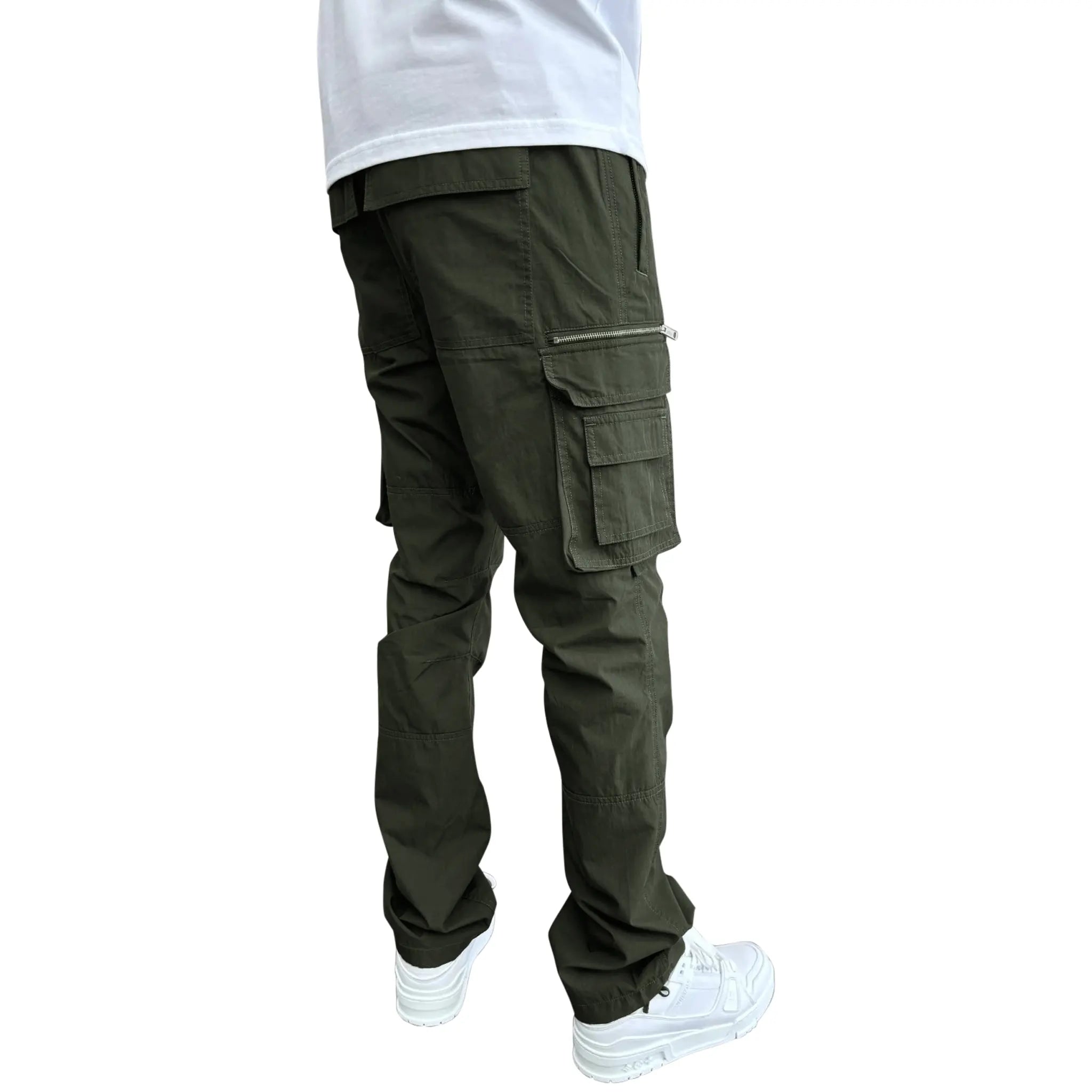 SIARR Military Tactical Cargo Pants for Men - Durable Dark Green Combat Pants with Multiple Pockets - Perfect for Outdoor Adventures, Hiking, and Workwear