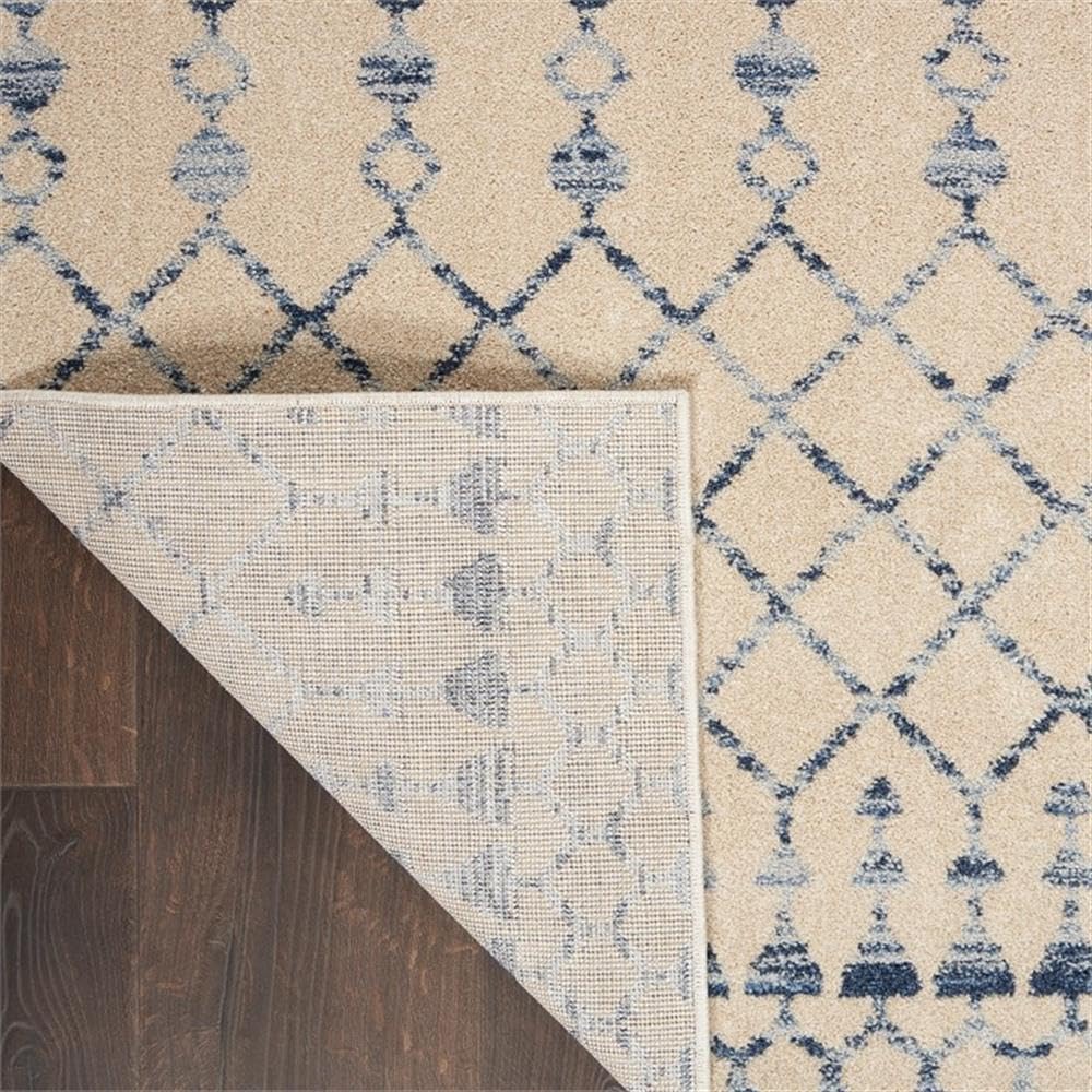 Nourison Royal Moroccan Farmhouse Beige Blue 2'3