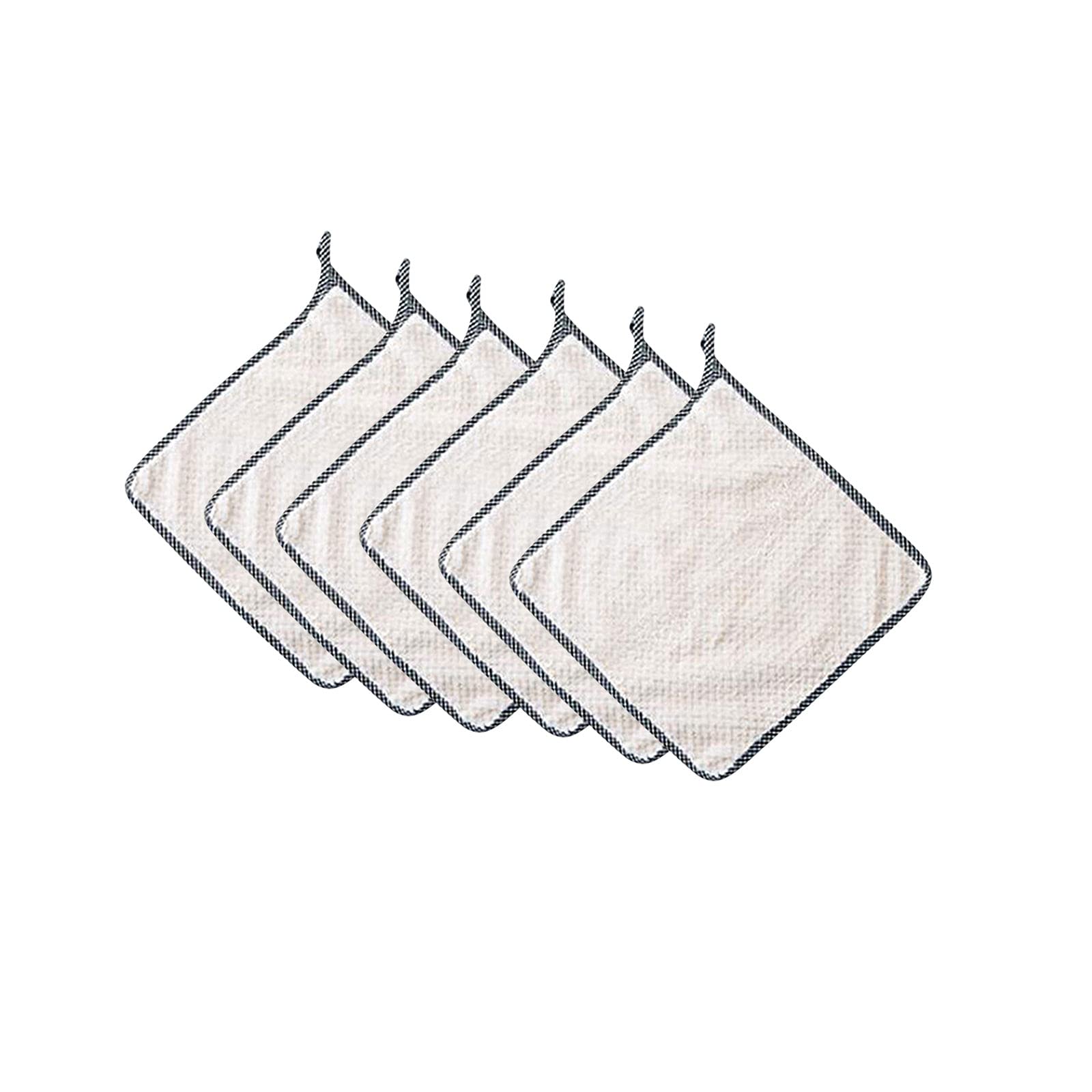 Rag Daily Non-Stick 6PCS Oil Absorbent Cloth - Premium Kitchen Dish Towels for Cooking, Cleaning & Bar Use, Ideal for Home and Restaurant