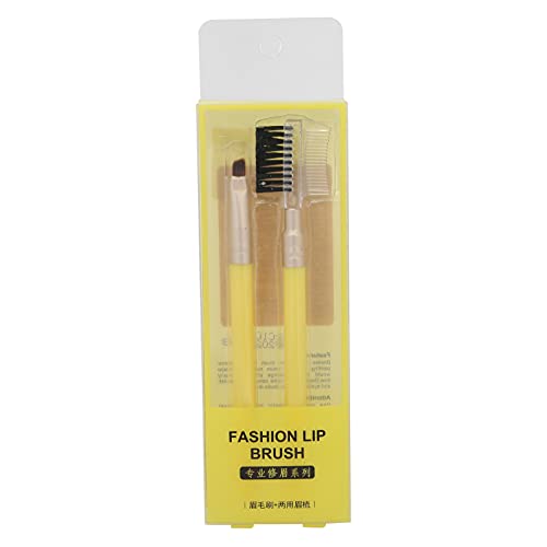 Professional Eyebrow Brush Comb Set - Double Sided Extension Brush for Eyebrow & Lash Shaping, Firm Thin Angled Eyebrow Brush & Eyeliner Brush Kit - Perfect for Makeup Artists & Beauty Enthusiasts
