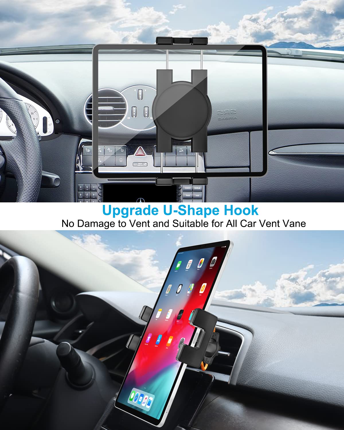 Car Vent Tablet Mount Holder for 4.7-13