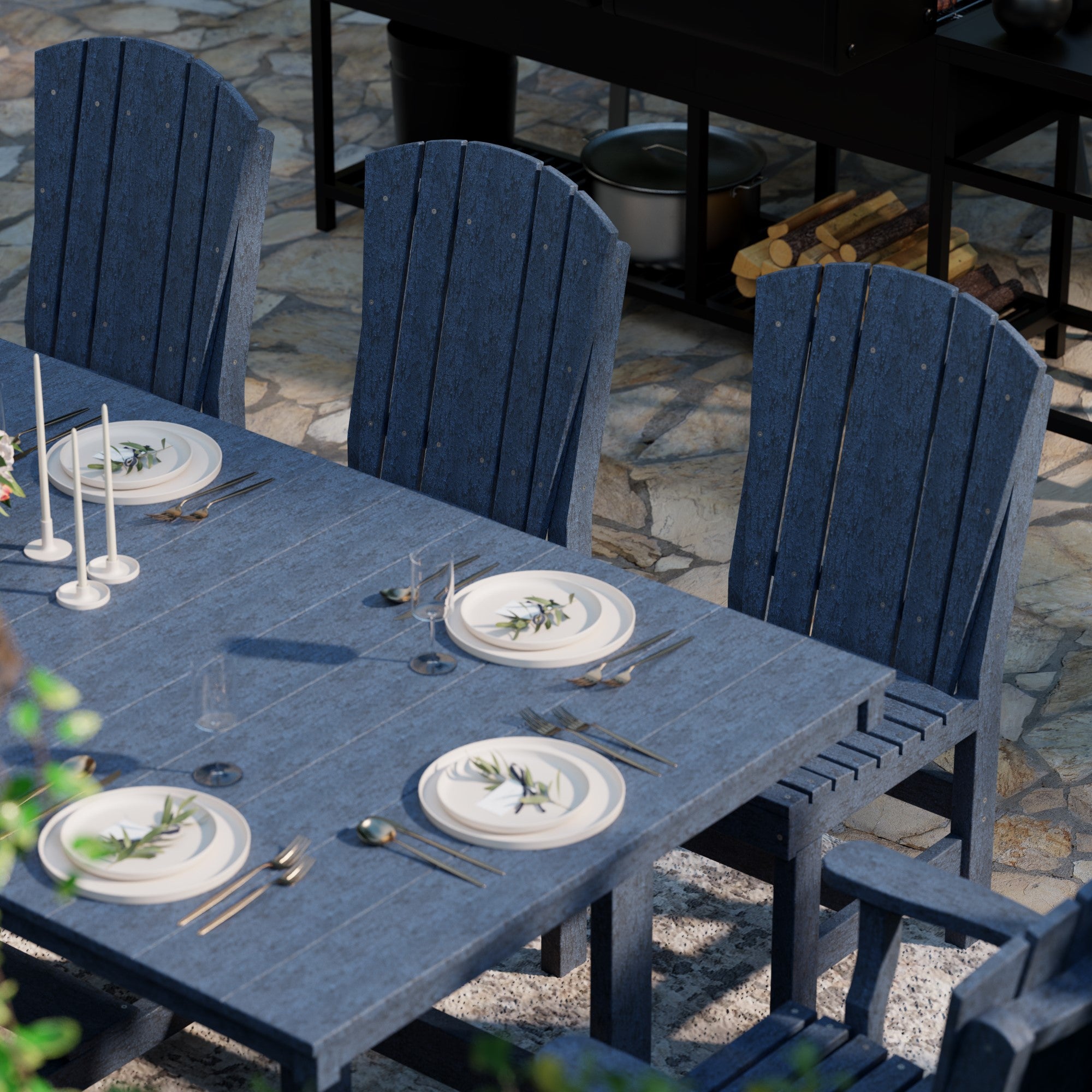 Heritage 9-Piece 44x94 Inch Dining Table Set - Perfect for Family Gatherings, Dinner Parties & Formal Dining Rooms