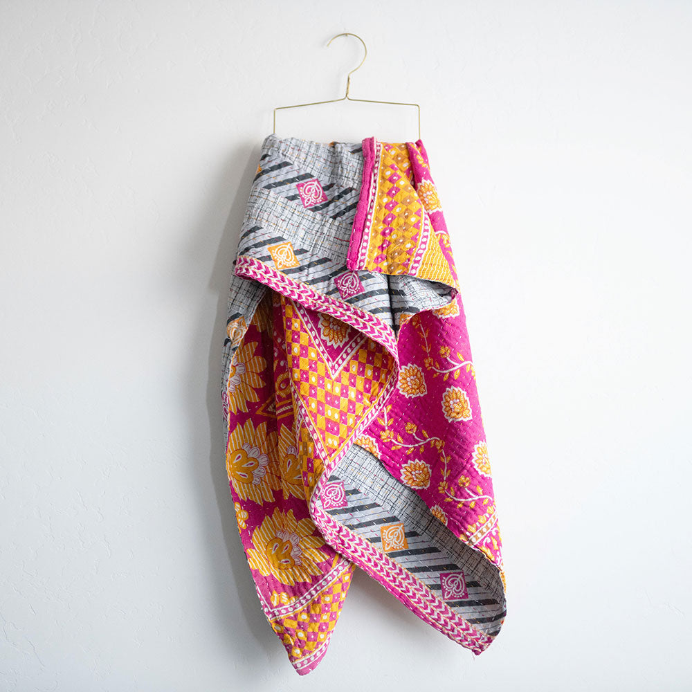 Soft Kantha Baby Blanket CB9067 - Handmade Cotton Swaddle Blanket for Newborns & Infants - Perfect for Nursery, Stroller, and Gift Giving