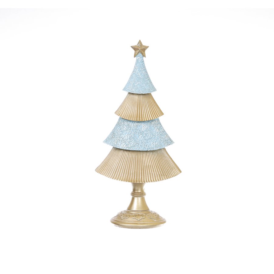 HARMONIER HAR 32H Blue Desktop Christmas Tree (380g) - Perfect for Office, Home, and Holiday Decorations