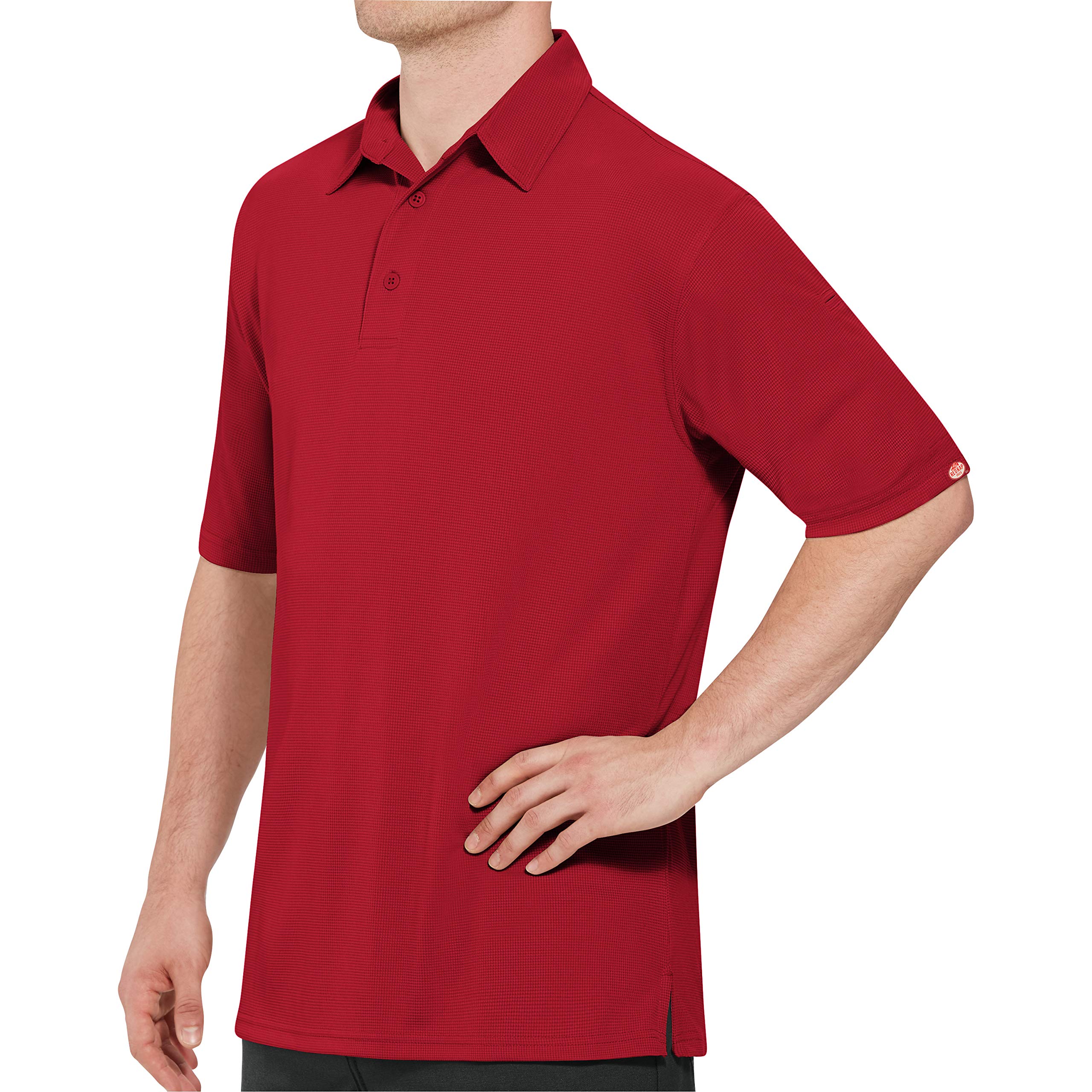 Red Kap Men's Professional Polo Shirt - Moisture Wicking Work Shirts for Men - Comfortable Business Casual & Uniform Polo for Work, Golf & Outdoor Activities