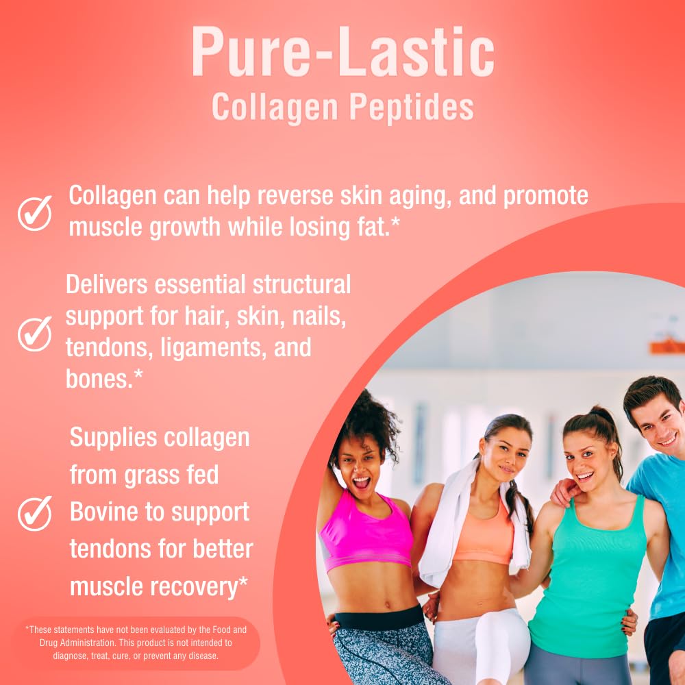 Grass-Fed Hydrolyzed Collagen Peptides Powder - Paleo & Keto Friendly Protein Supplement for Skin, Hair & Nail Health - 9.9oz (280g) - Perfect for Smoothies, Coffee & Post-Workout Recovery