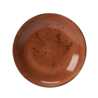 Steelite Craft 42.3 Oz Coupe Bowl - Terracotta Color, Set of 12 - Durable Restaurant & Catering Serveware for Soup, Salad, Pasta & Desserts