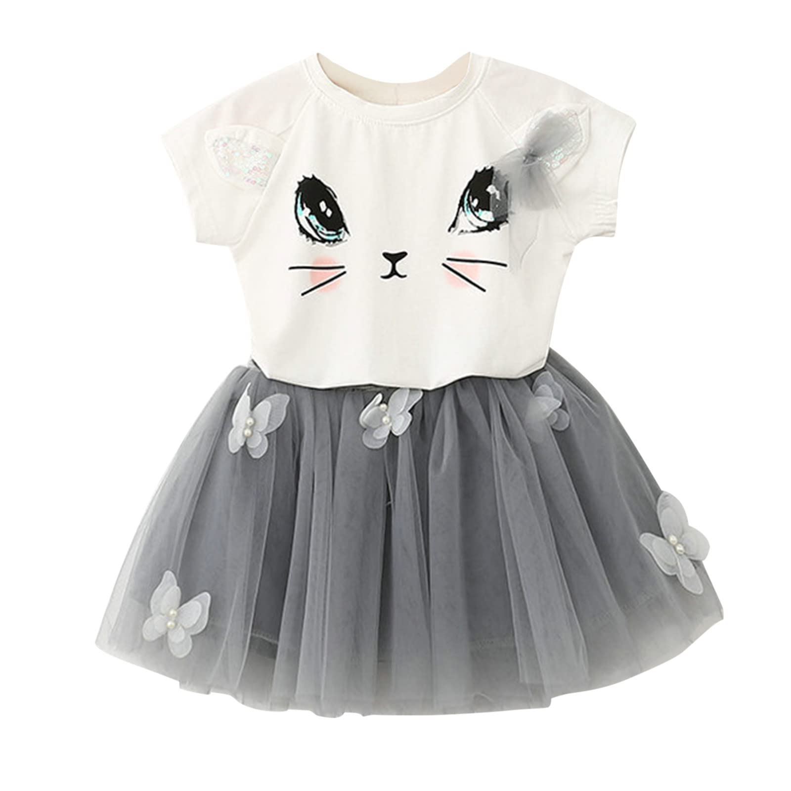 Cute Cat Tutu Dress for Baby Girls 3-6 Months | Fall Outfits for Toddler & Kids | Perfect for Photoshoots, Parties & Special Occasions