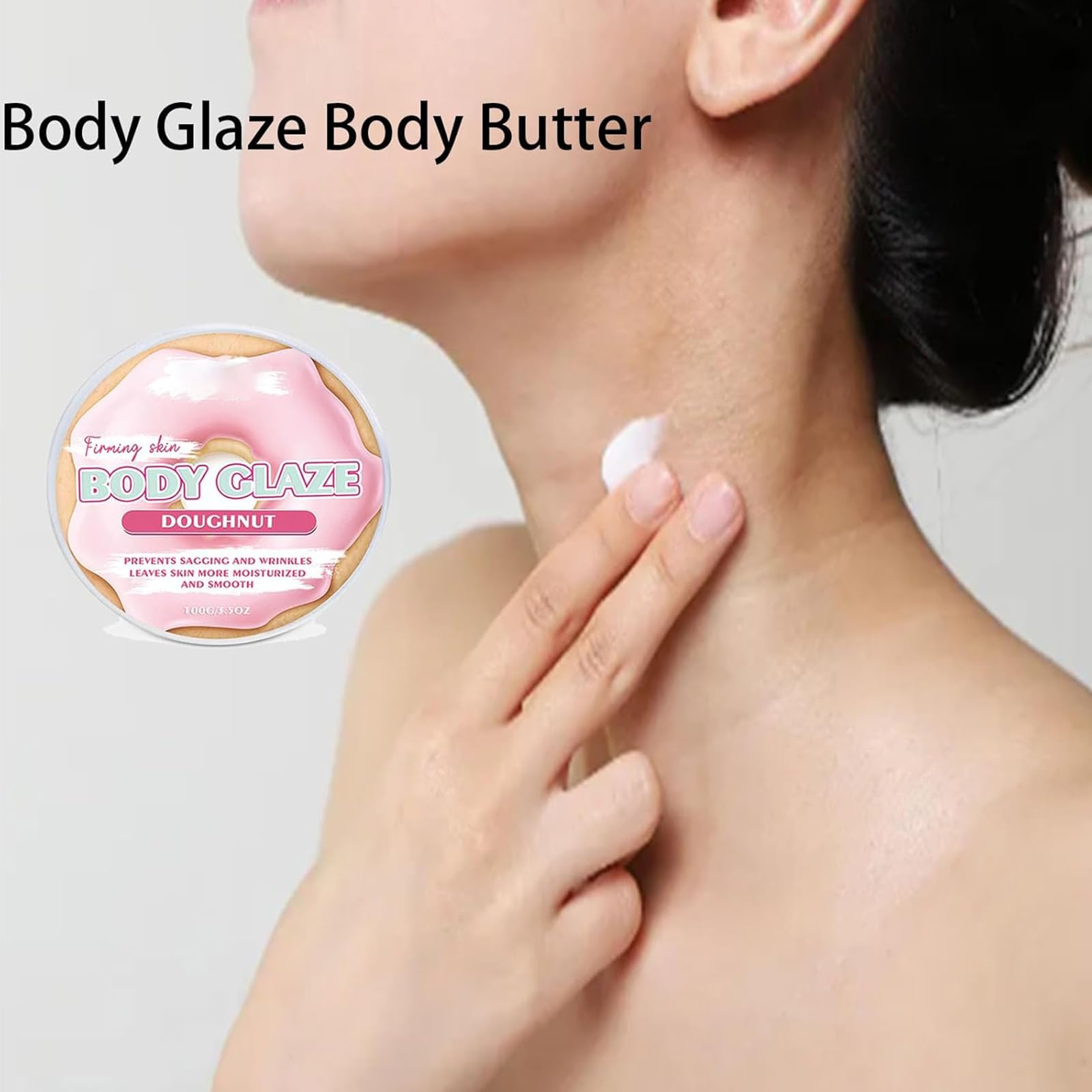 Canvas Beauty Body Glaze Whipped Body Butter for Dry Skin - Ultra Hydrating Donut-Scented Moisturizer for Women (2-Pack) | Perfect for Daily Skincare & Gift Giving