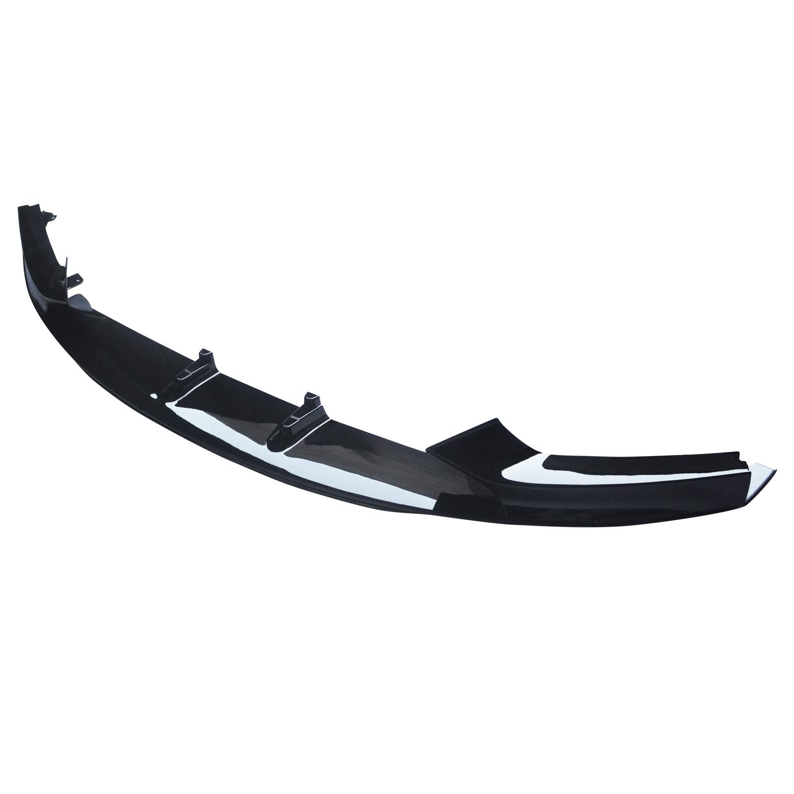 NINTE Front Lip Spoiler for 2014-2021 BMW 2-Series F22 M Sport Bumper - Gloss Black ABS Plastic Double-Deck Splitter - Enhances Aerodynamics & Sporty Look - Perfect for Street Racing & Car Shows