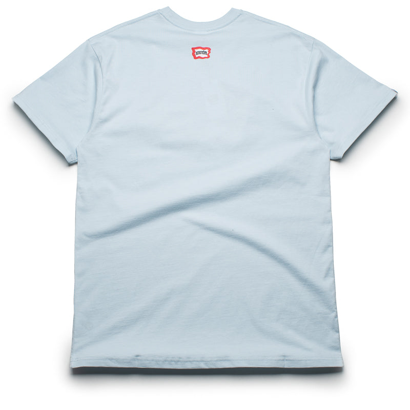 Premium Ice Cream Knowledge Graphic T-Shirt - Soft Cotton Blue Tee for Ice Cream Lovers & Summer Fashion