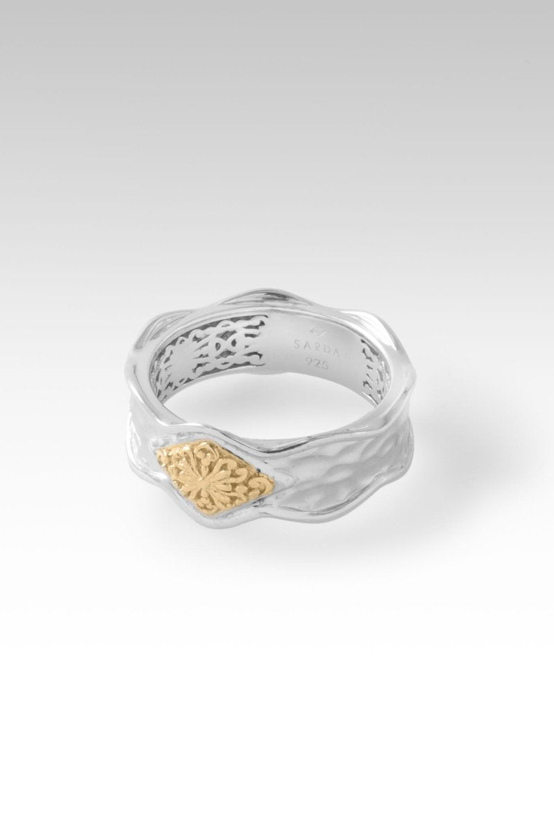18K Gold & Rhodium Plated Sterling Silver Embrace Freedom Ring™ - Elegant Stackable Ring for Women, Perfect for Everyday Wear, Anniversary Gifts & Special Occasions