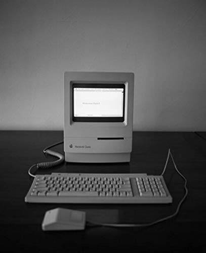 Vintage Apple Macintosh Classic Desktop PC Poster Print - Retro Computer Wall Art (30x36 inches) - Perfect for Home Office, Gaming Room & Tech Enthusiast Decor