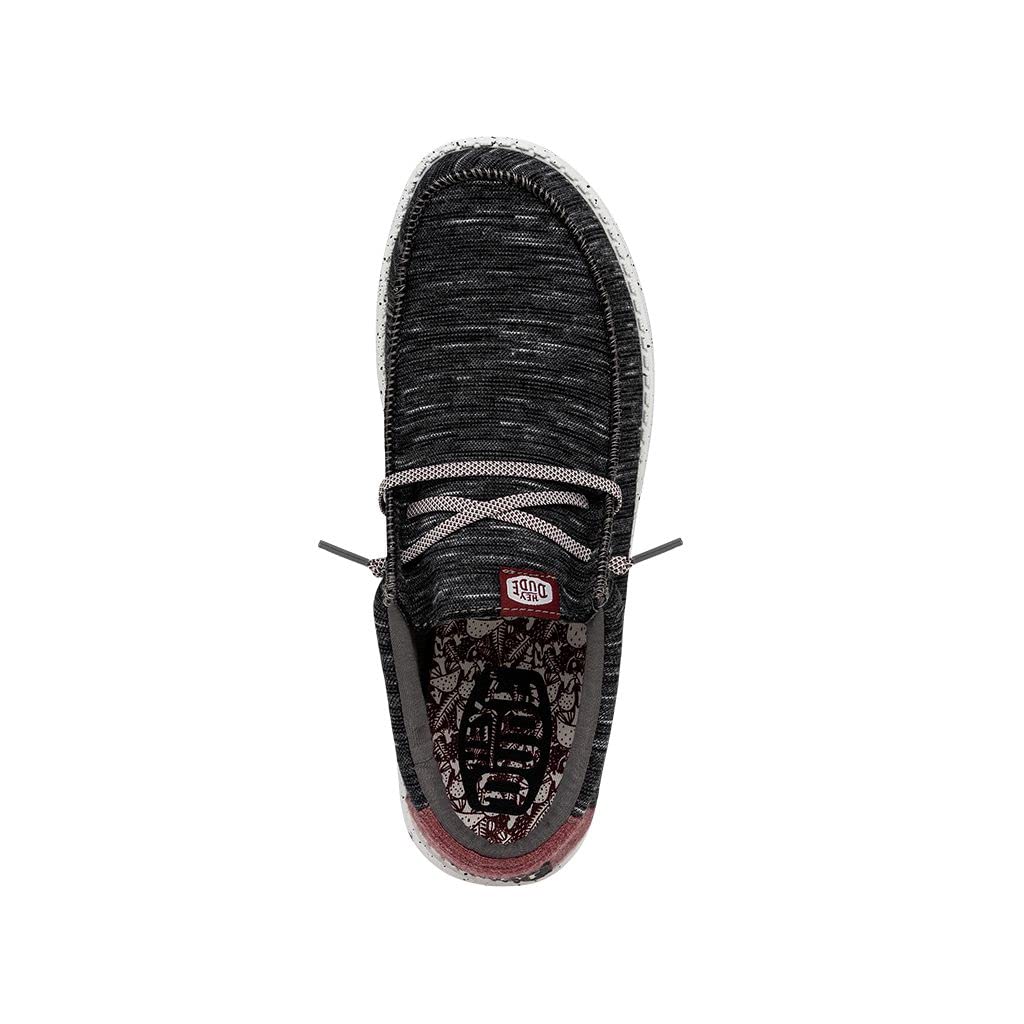 Hey Dude Men's Wally Jersey Slip-On Loafers - Ultra Lightweight & Comfortable Casual Shoes for Men - Perfect for Walking, Travel & Everyday Wear