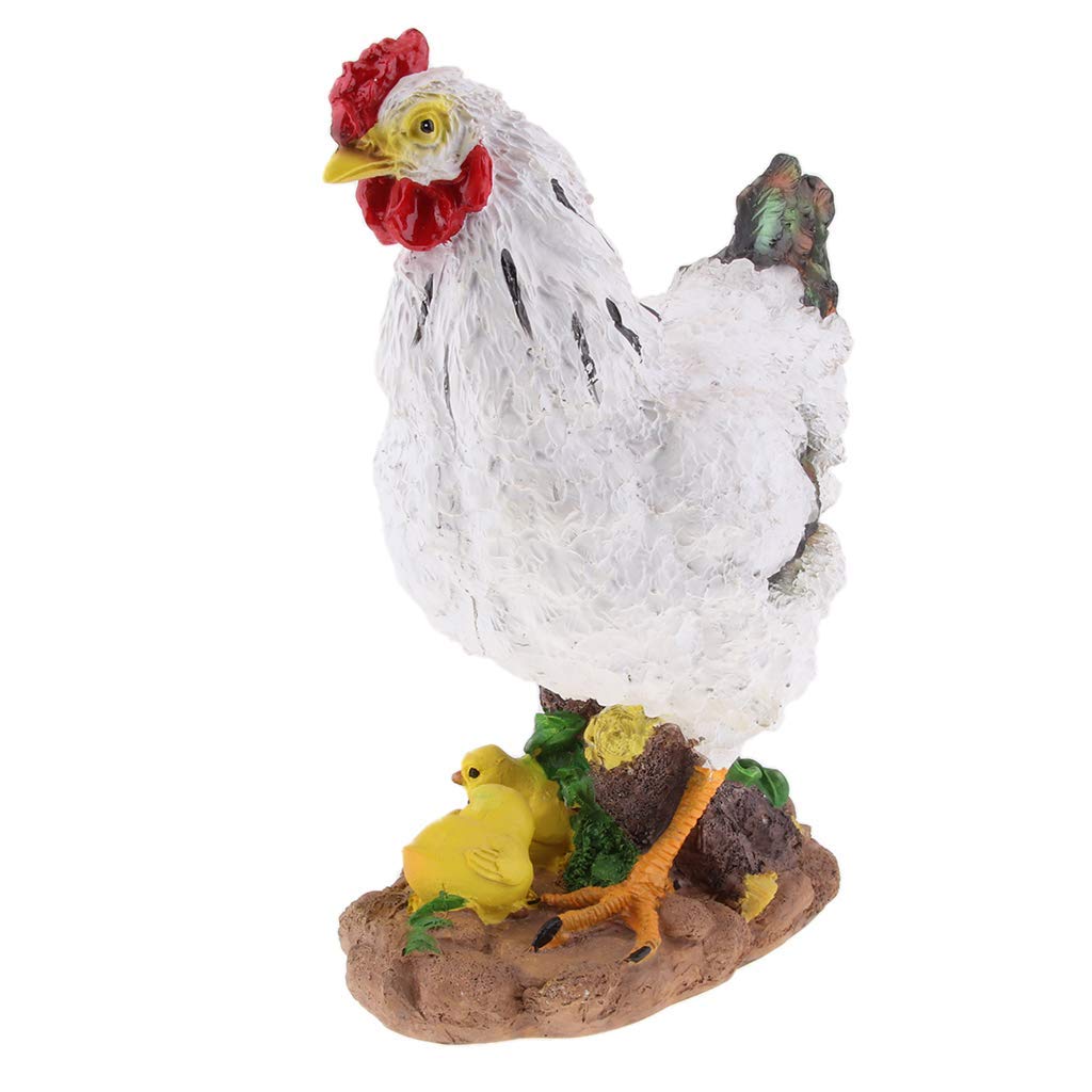 Creative Resin Chicken Hen Statue - Handmade Animal Garden Decor for Outdoor, Yard & Patio - Unique Christmas Ornament & Home Decoration Gift Idea - Perfect for Garden, Lawn, Farmhouse & Holiday Decor