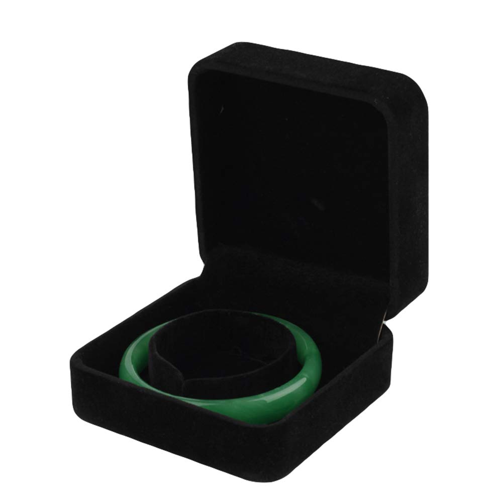 Shineweb Velvet Jewelry Display Box - Ring Necklace Bracelet Organizer Case with Gift Packaging, Black Jewelry Storage Box for Retail Store, Wedding, Birthday Gifts & Home Decor
