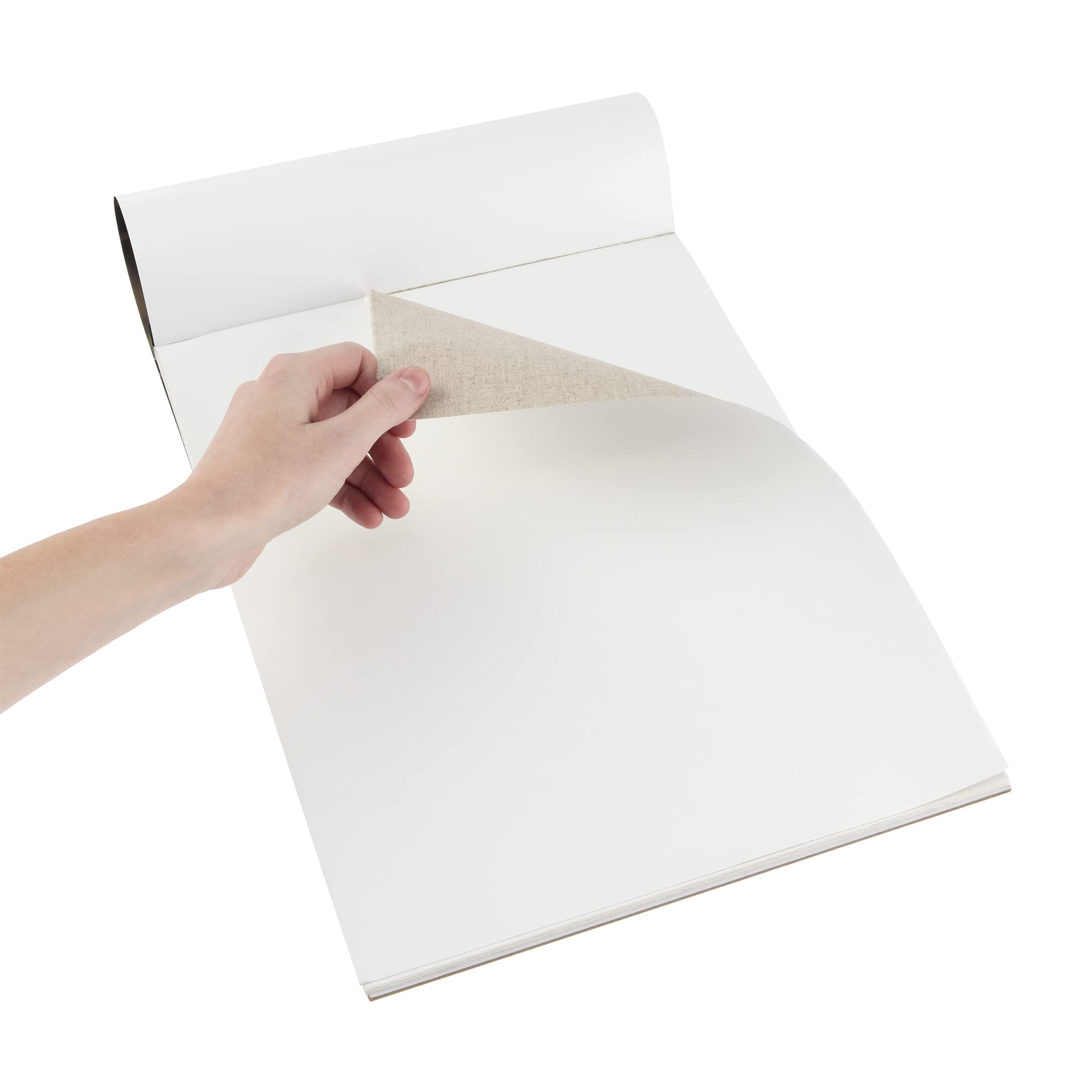 Centurion Deluxe Oil Primed Linen Pad (12x16 Inches - 6 Pack) 10 Sheets per Pad – 11 oz. No Bleed Pages, Lightweight & Portable Canvas Pad for Plein Air Painting, Sketching & Outdoor Art - Perfect for Traveling Artists & Beginners